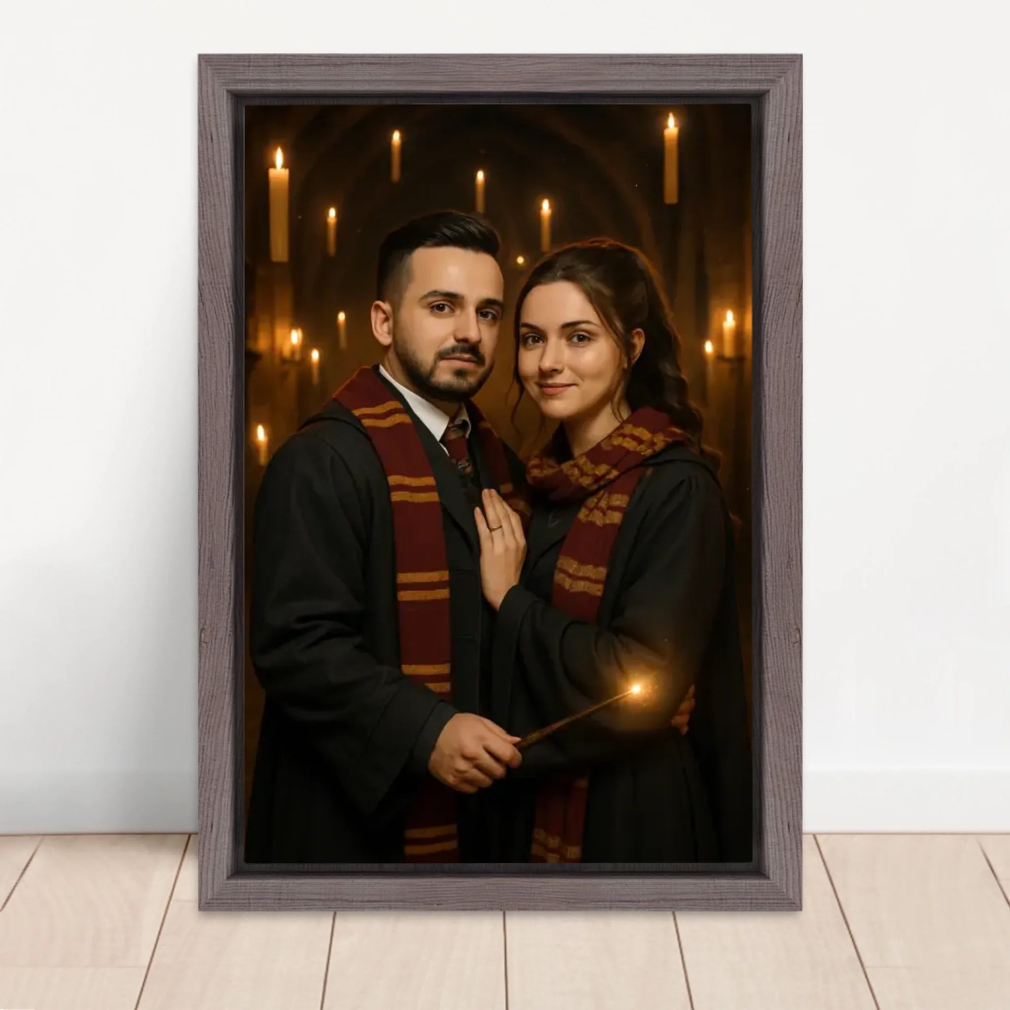 Vertical Framed  Canvas-Oak 2026