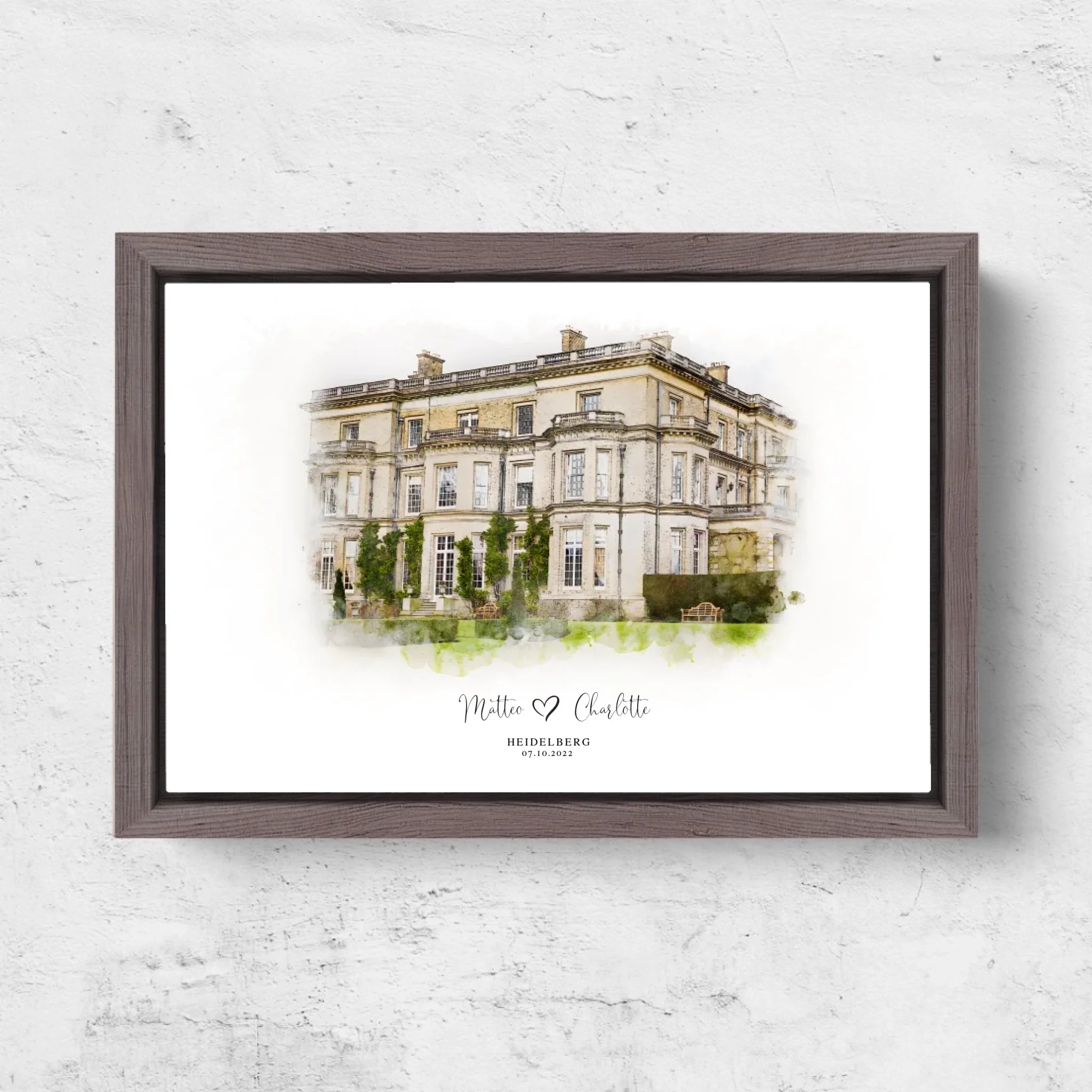 Horizontal Framd Canvas-Ovak