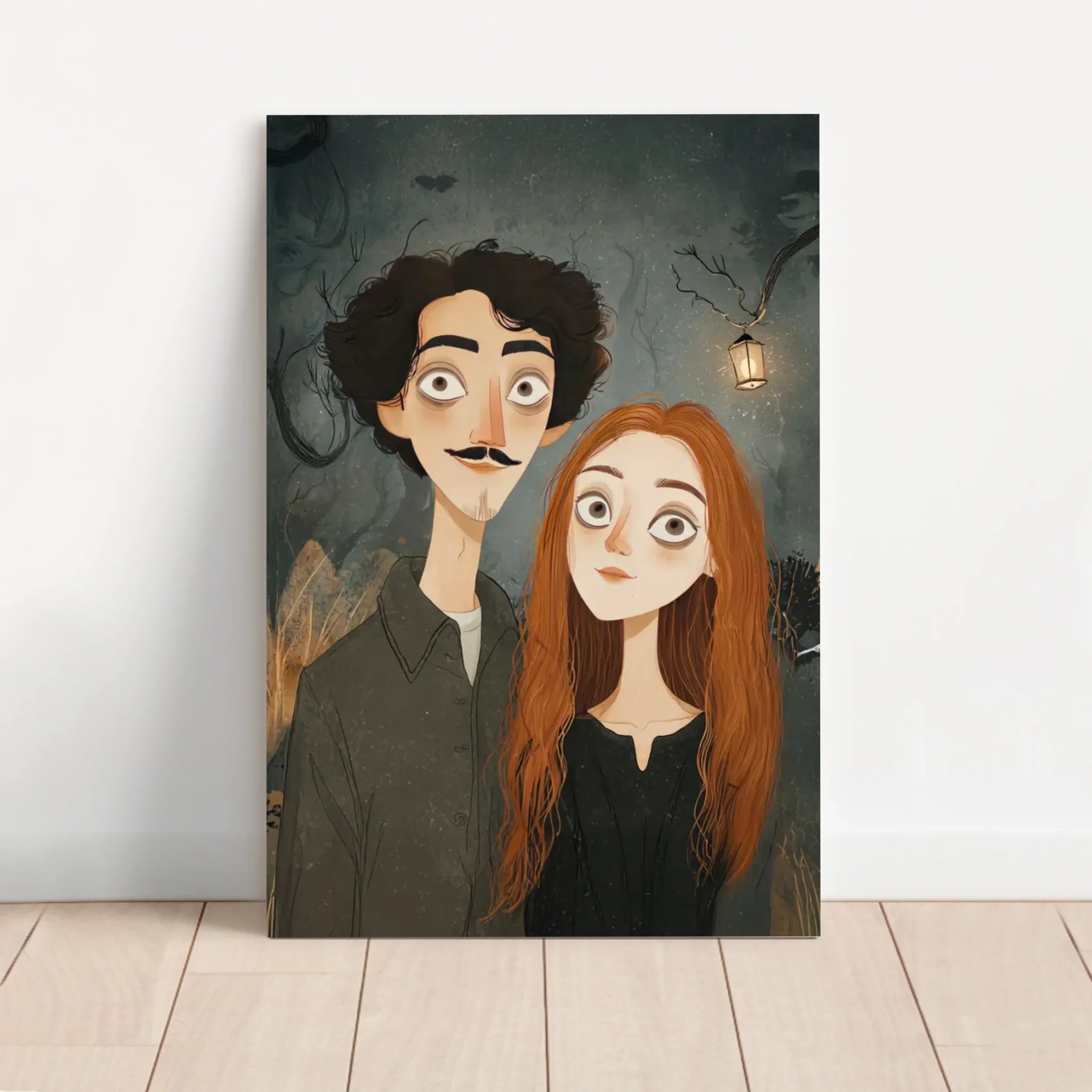 Personalisierte Leinwand – Gotisches Paarporträt