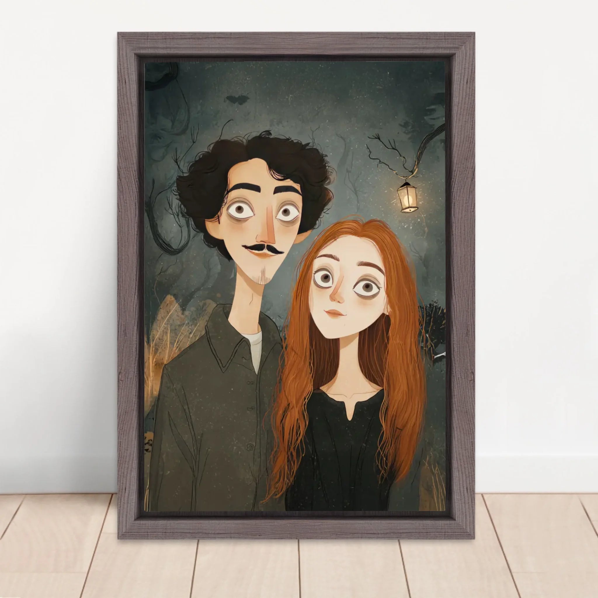 Vertical Framed  Canvas-Oak 2026