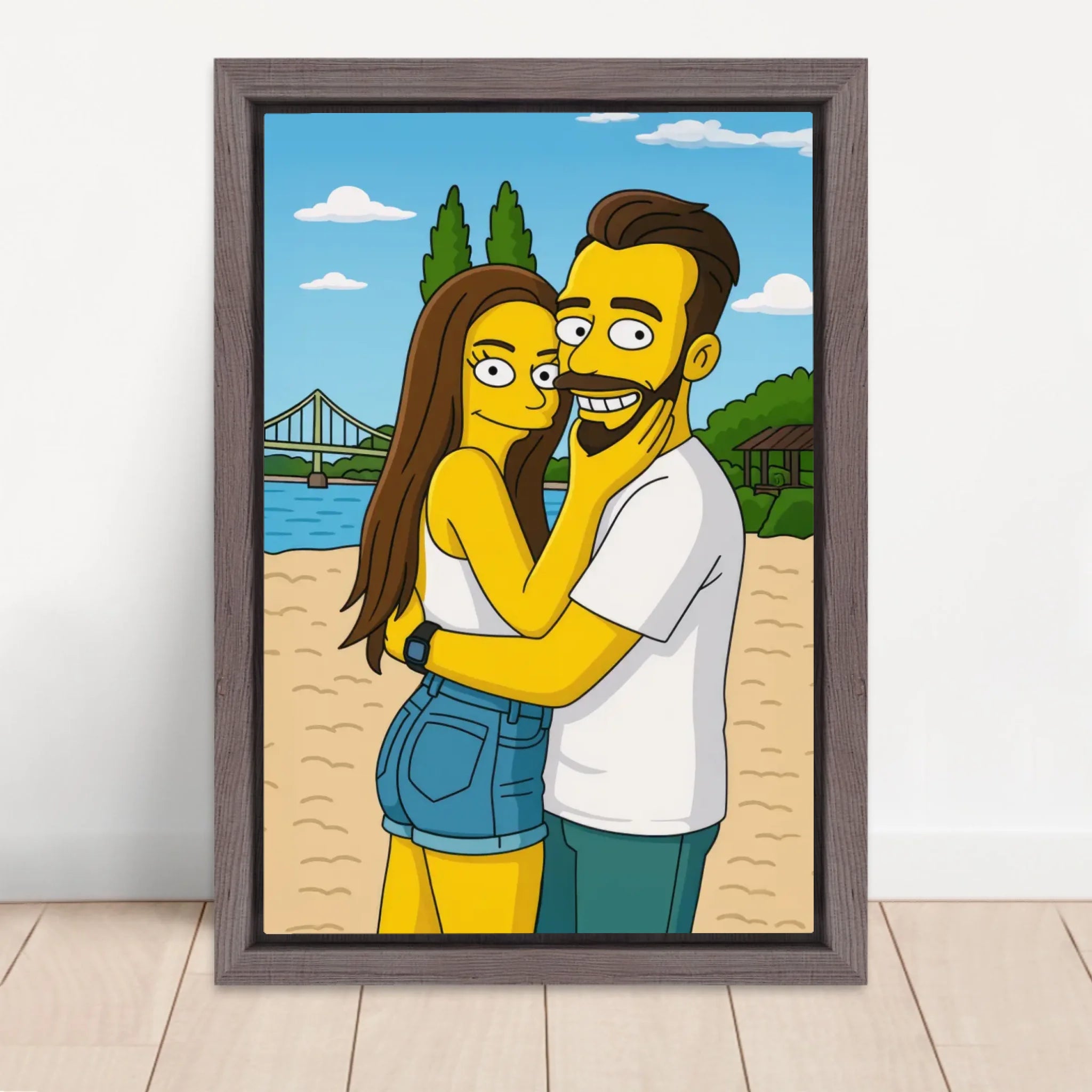 Vertical Framed  Canvas-Oak 2026