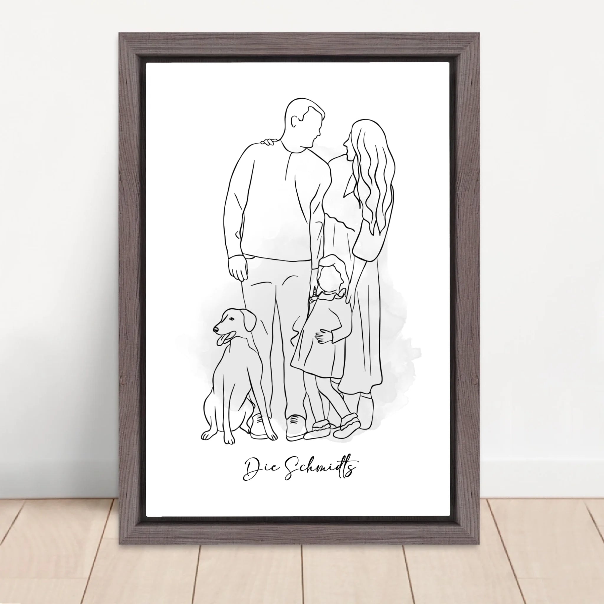 Vertical Framed  Canvas-Oak 2026