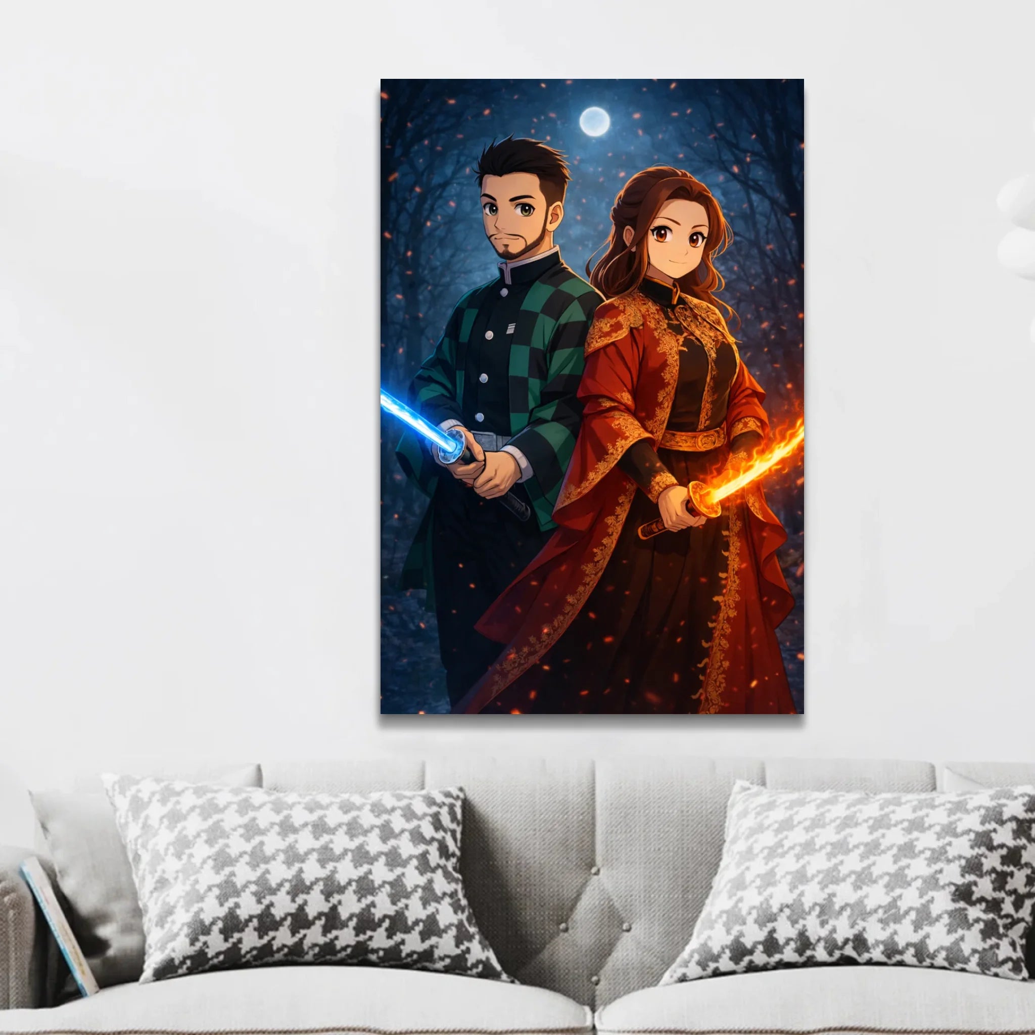 Personalisierte Leinwand – Dämonenjäger-Porträt