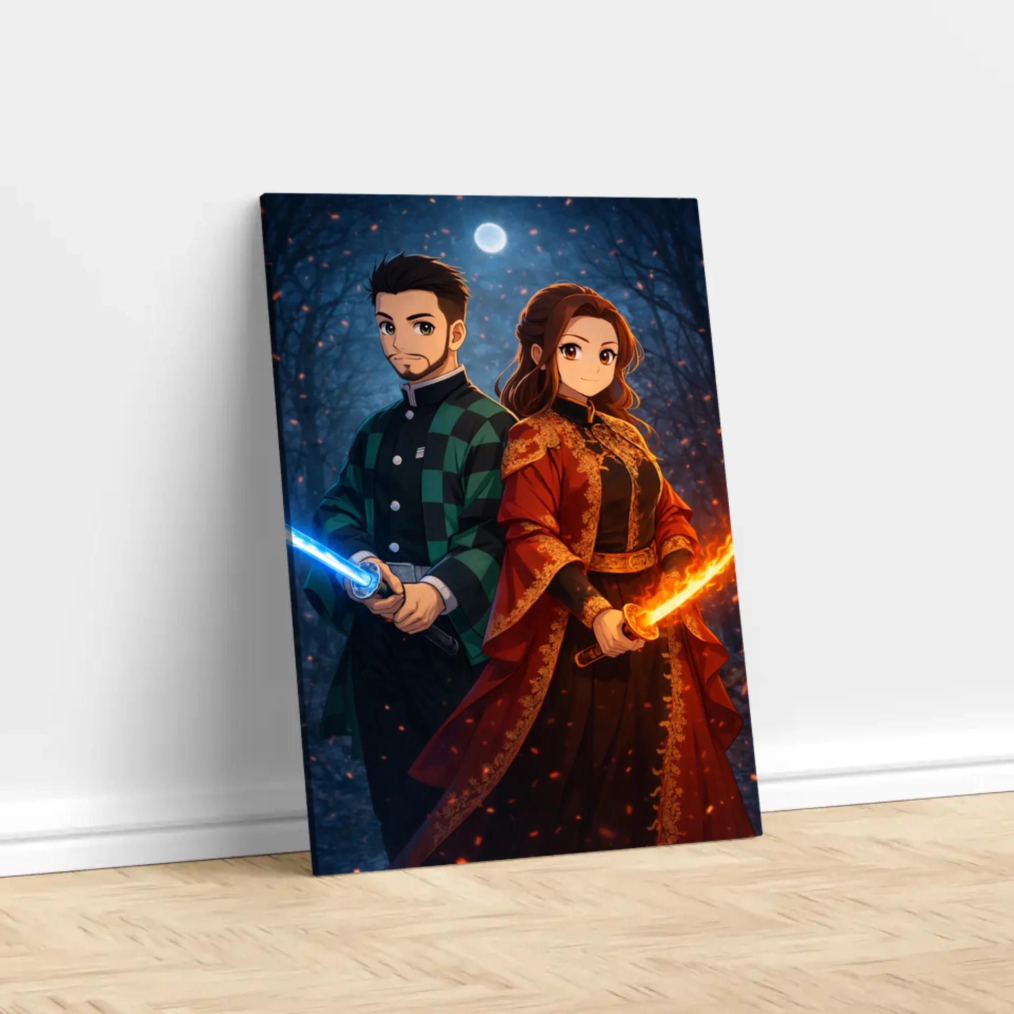 Personalisierte Leinwand – Dämonenjäger-Porträt