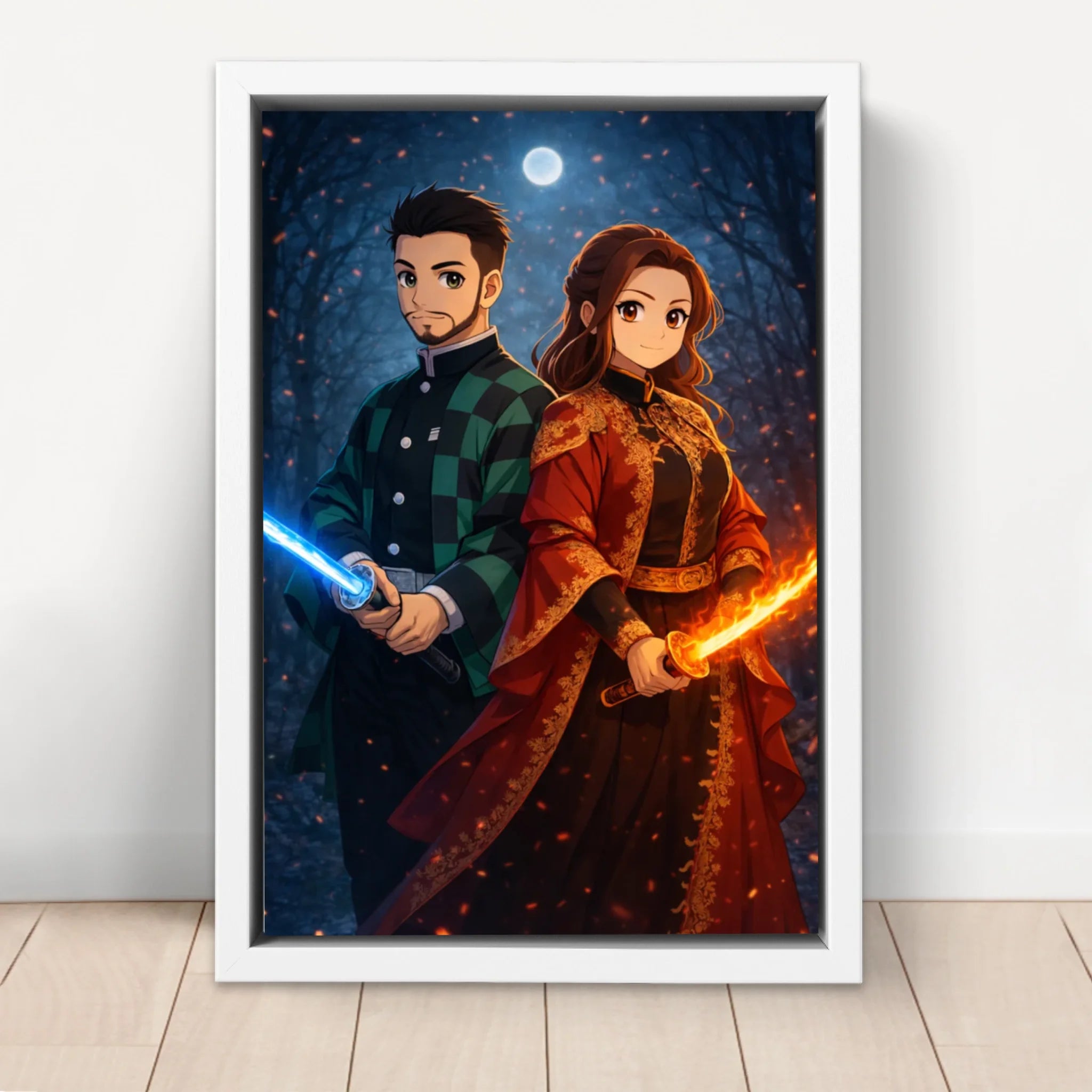 Personalisierte Leinwand – Dämonenjäger-Porträt