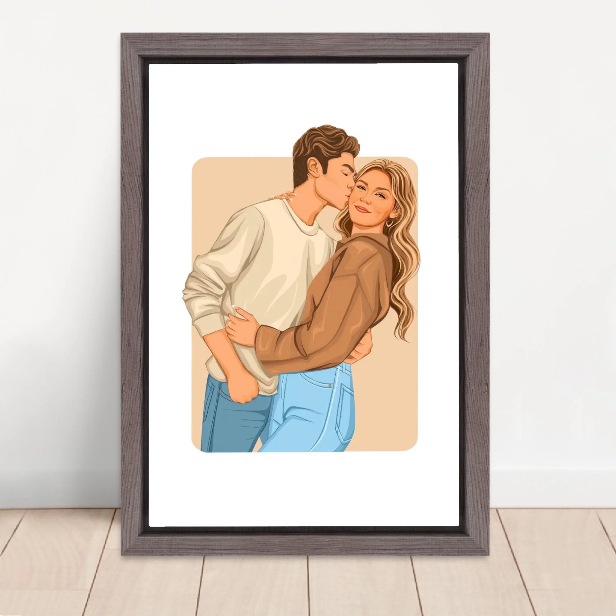 Vertical Framed  Canvas-Oak 2026