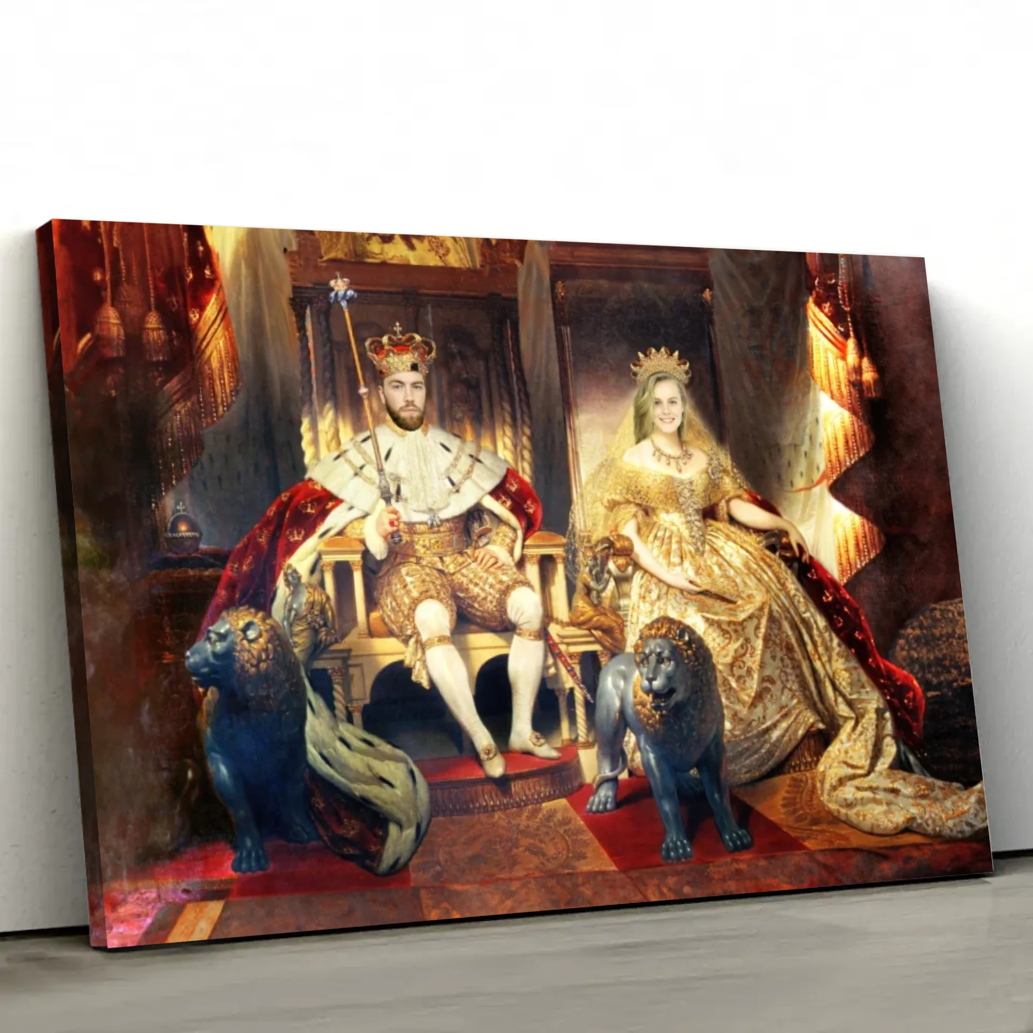 Personalisierte Leinwand – Der König und die Königin