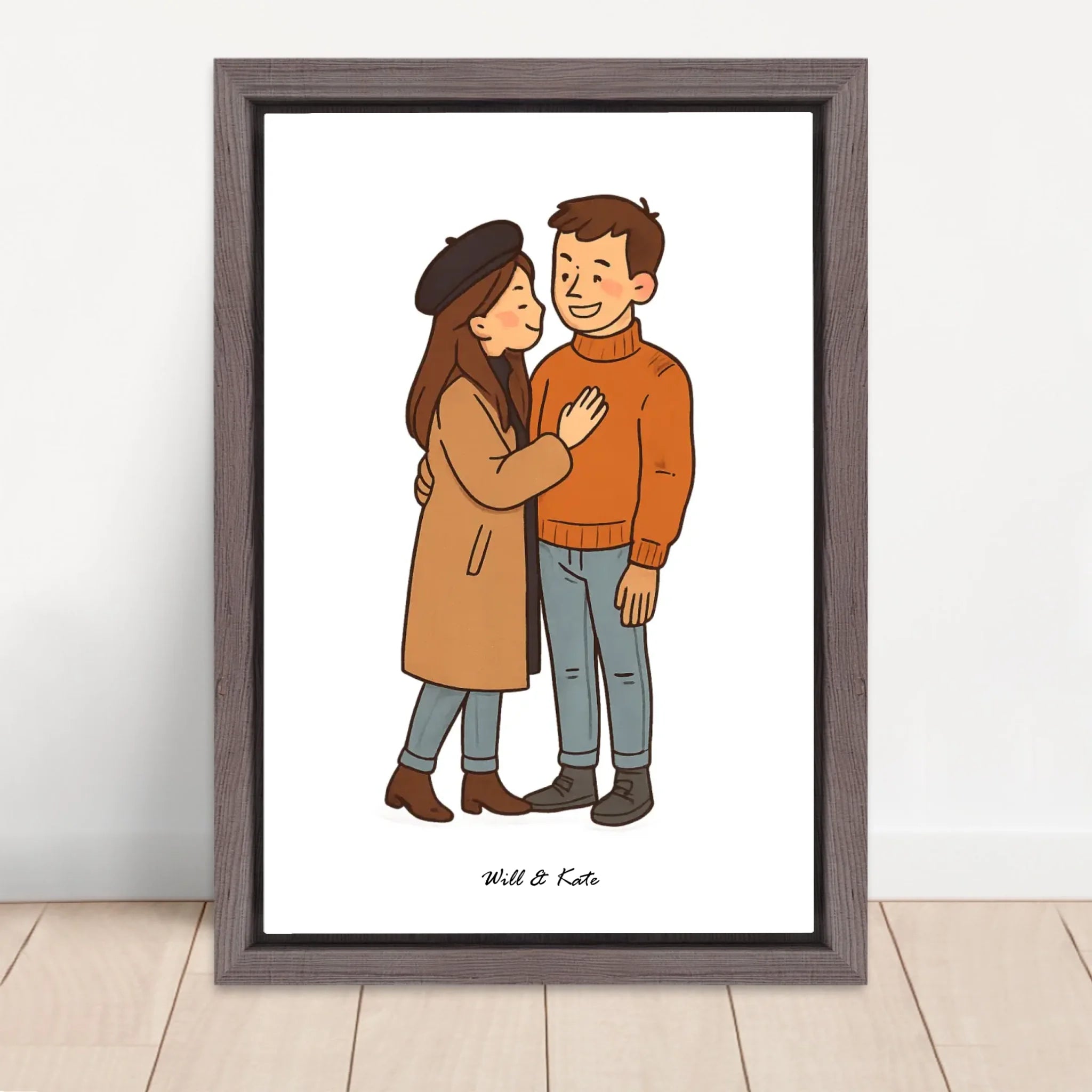 Vertical Framed  Canvas-Oak 2026