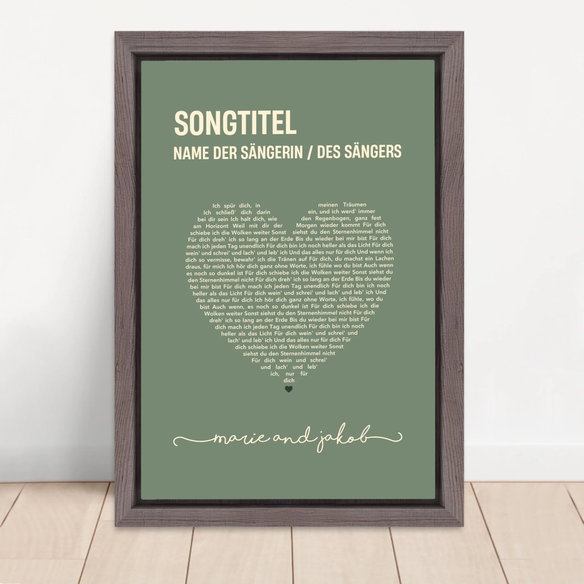 Vertical Framed  Canvas-Oak 2026