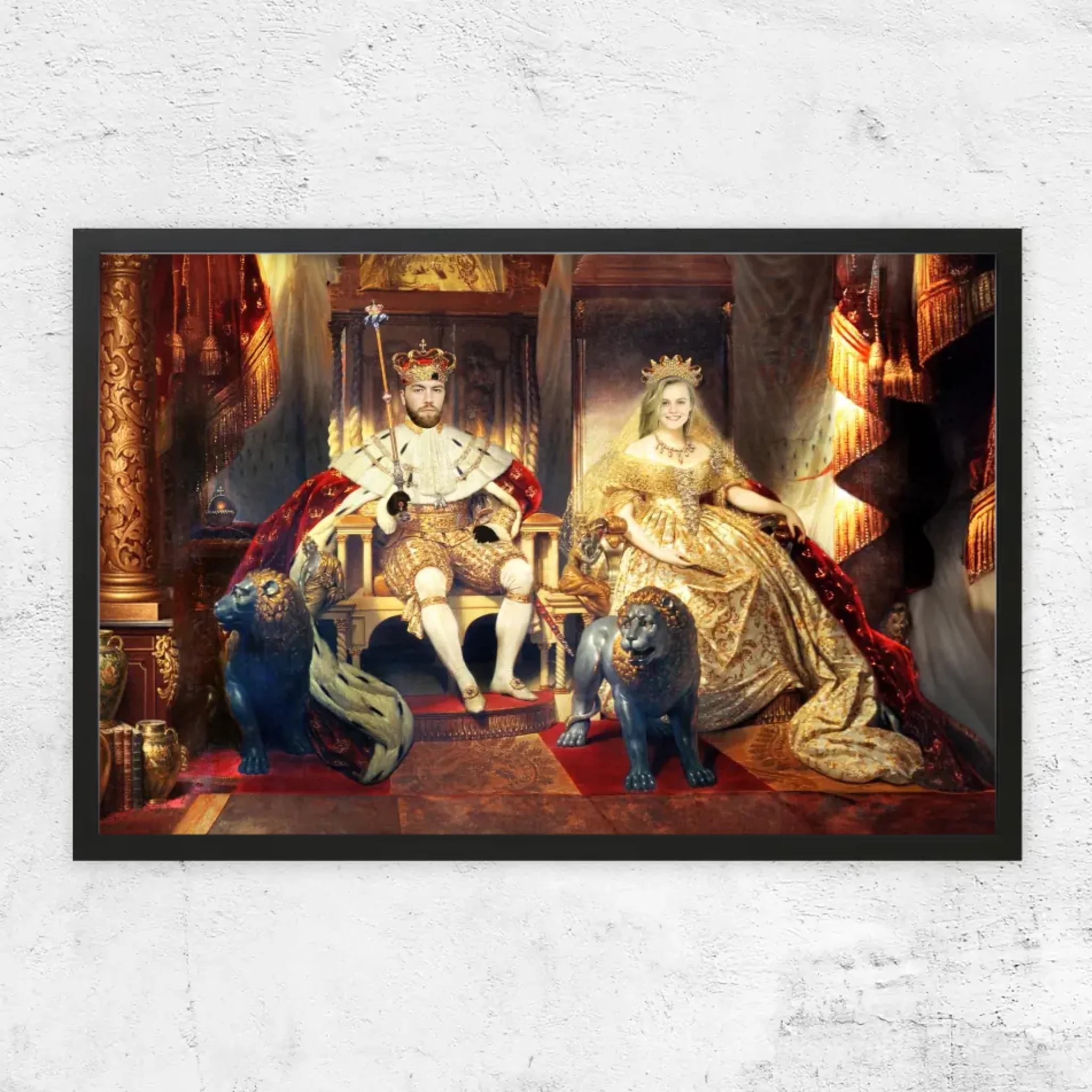 Personalisiertes Poster – Der König und die Königin