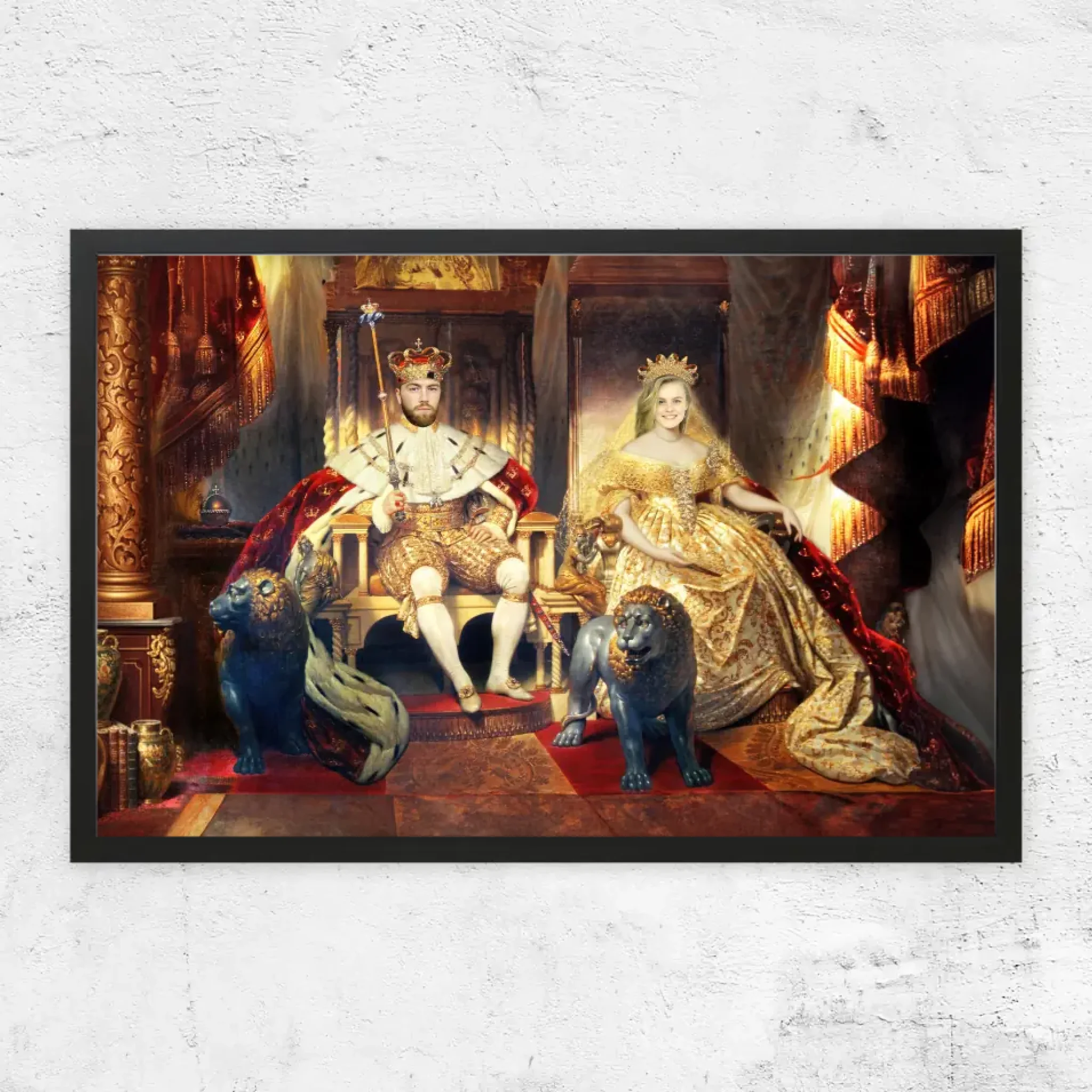 Personalisiertes Poster – Der König und die Königin