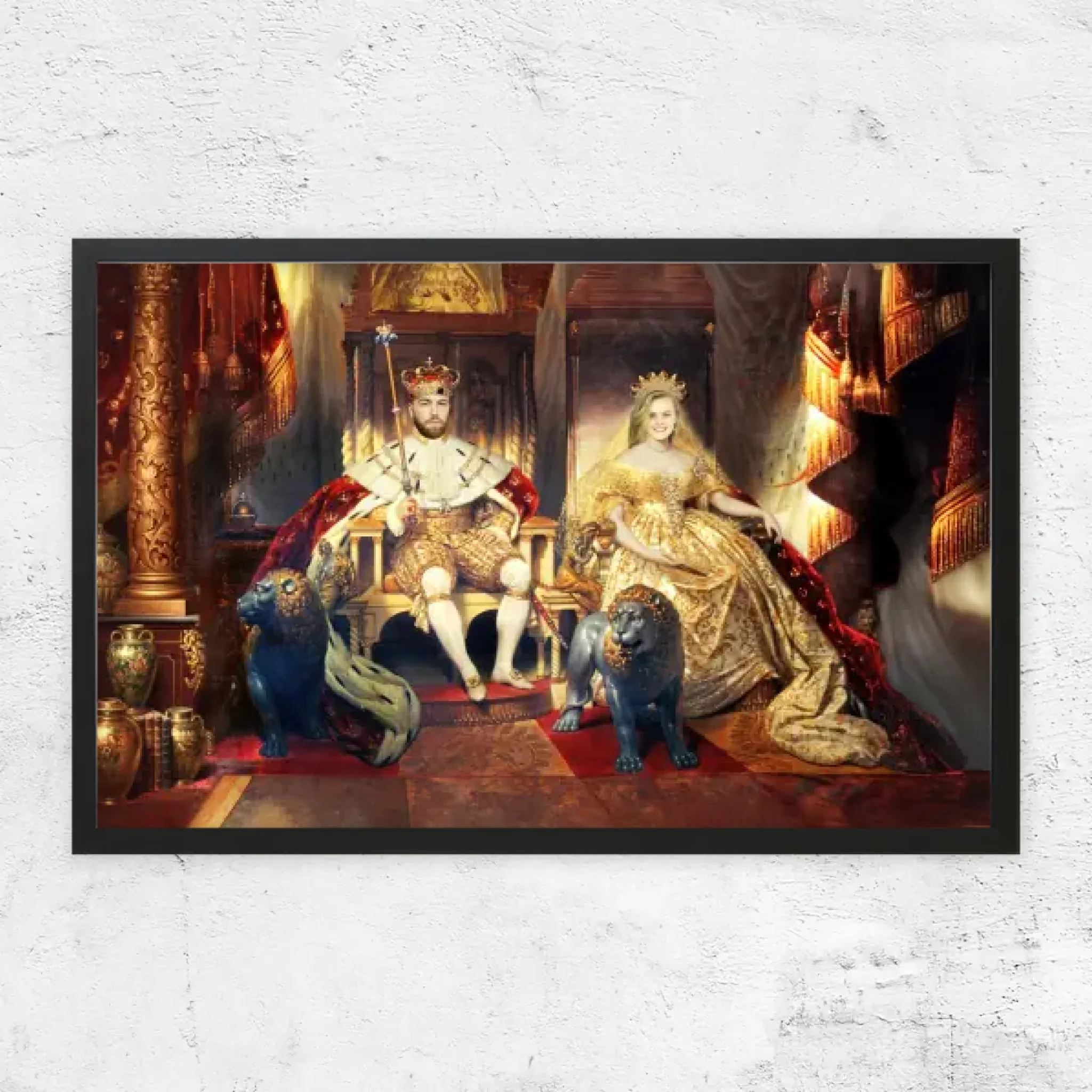 Personalisiertes Poster – Der König und die Königin