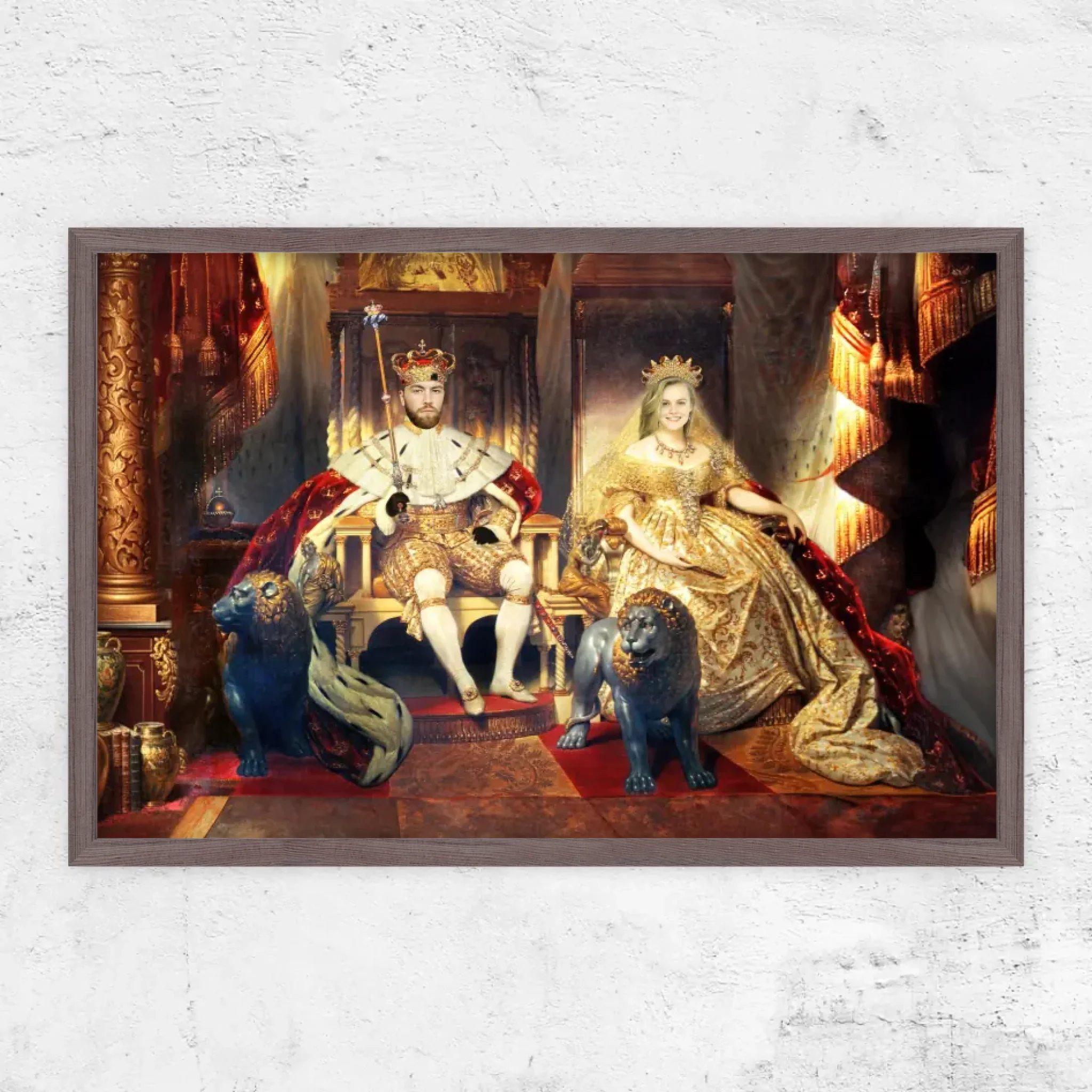 Personalisiertes Poster – Der König und die Königin