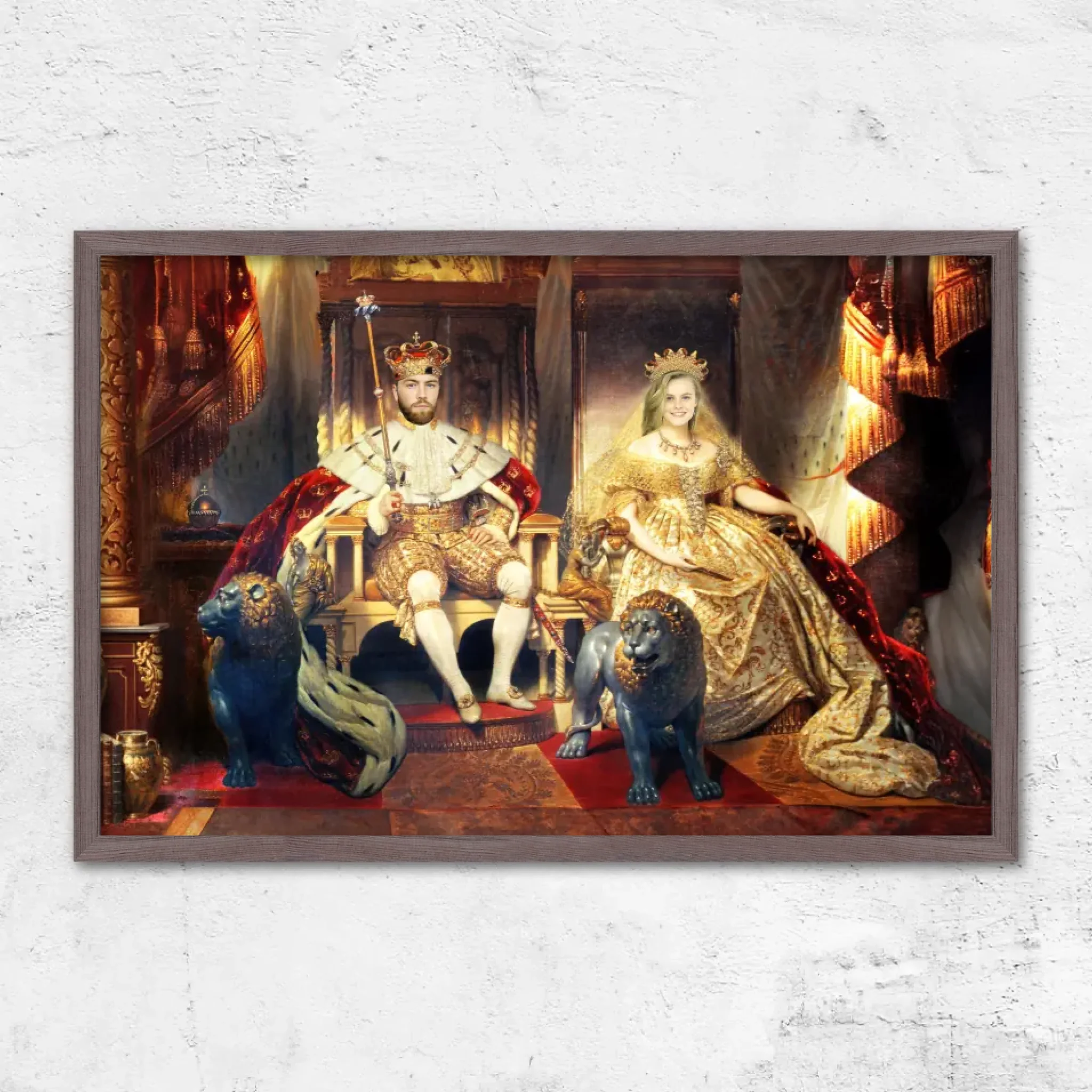 Personalisiertes Poster – Der König und die Königin