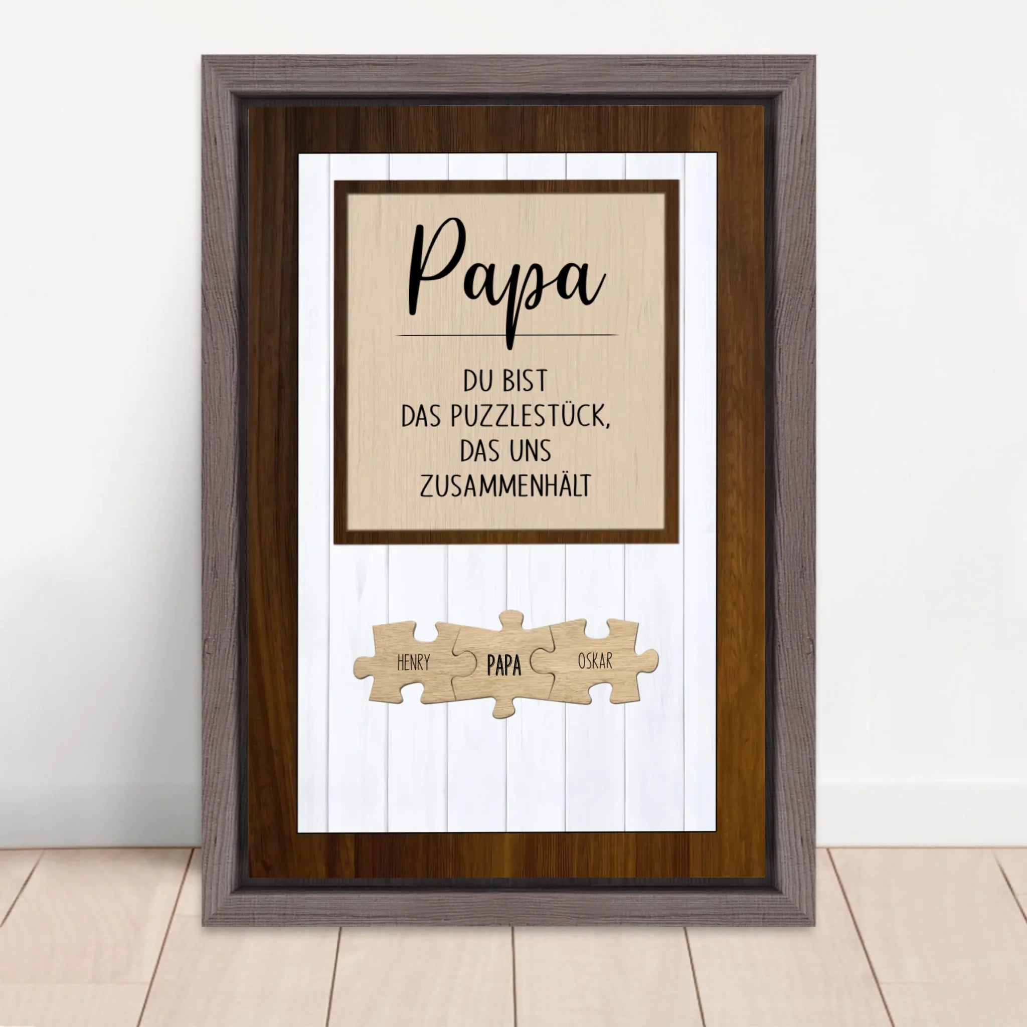Vertical Framed  Canvas-Oak 2026