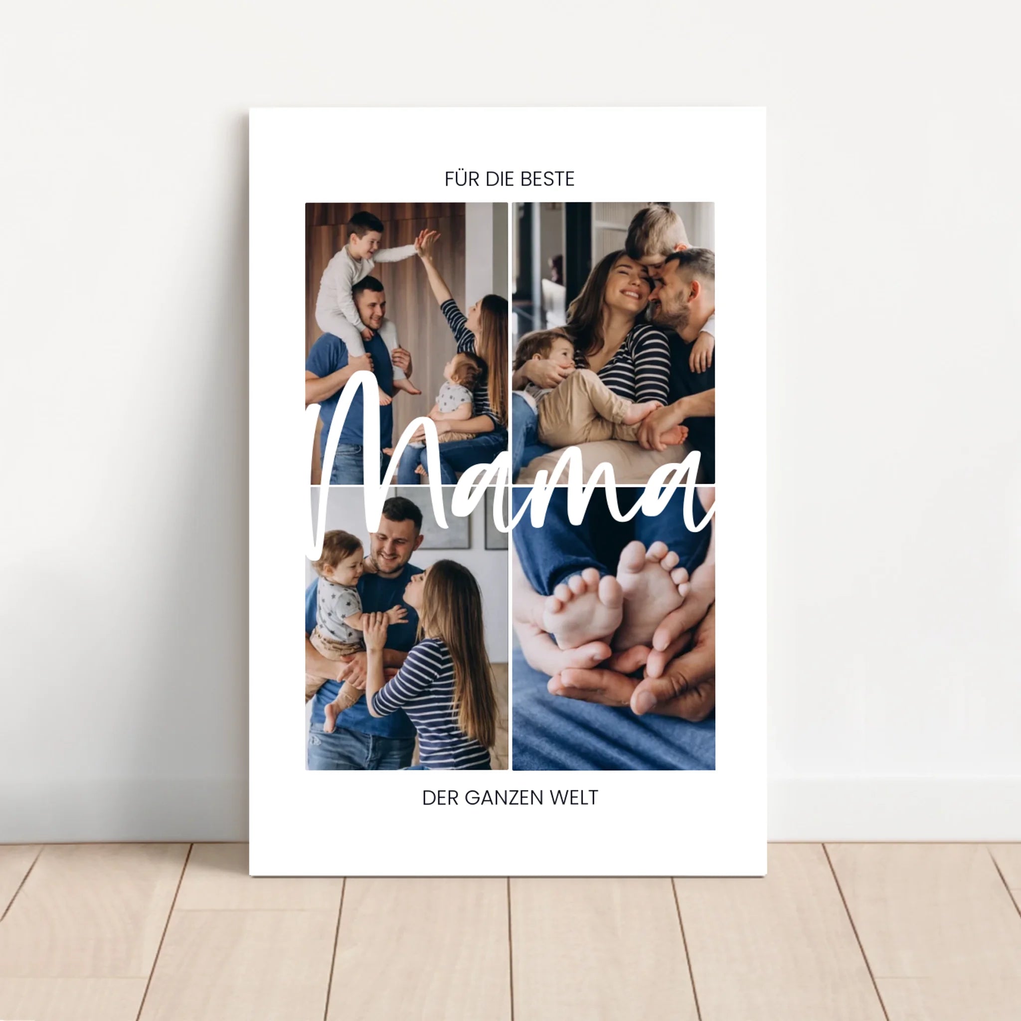Personalisierte Leinwand "Für die beste Mama der Welt"