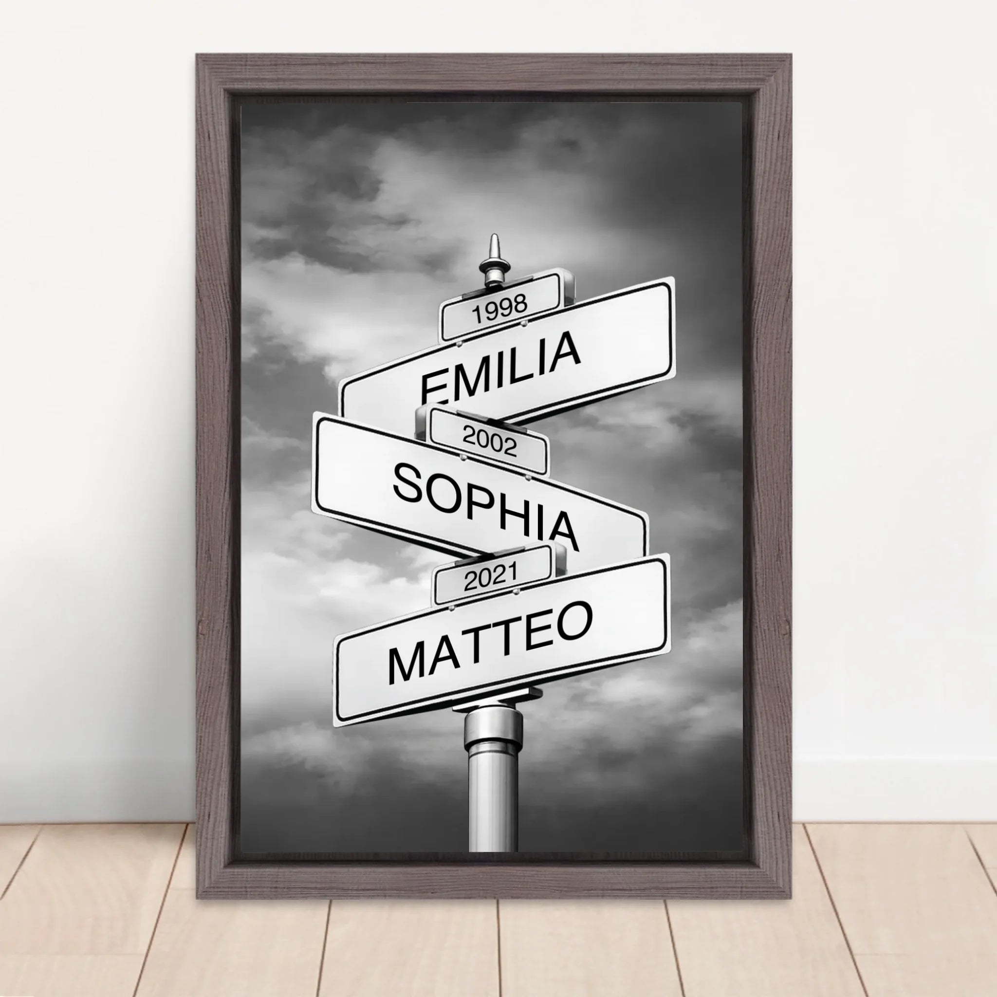Vertical Framed  Canvas-Oak 2026