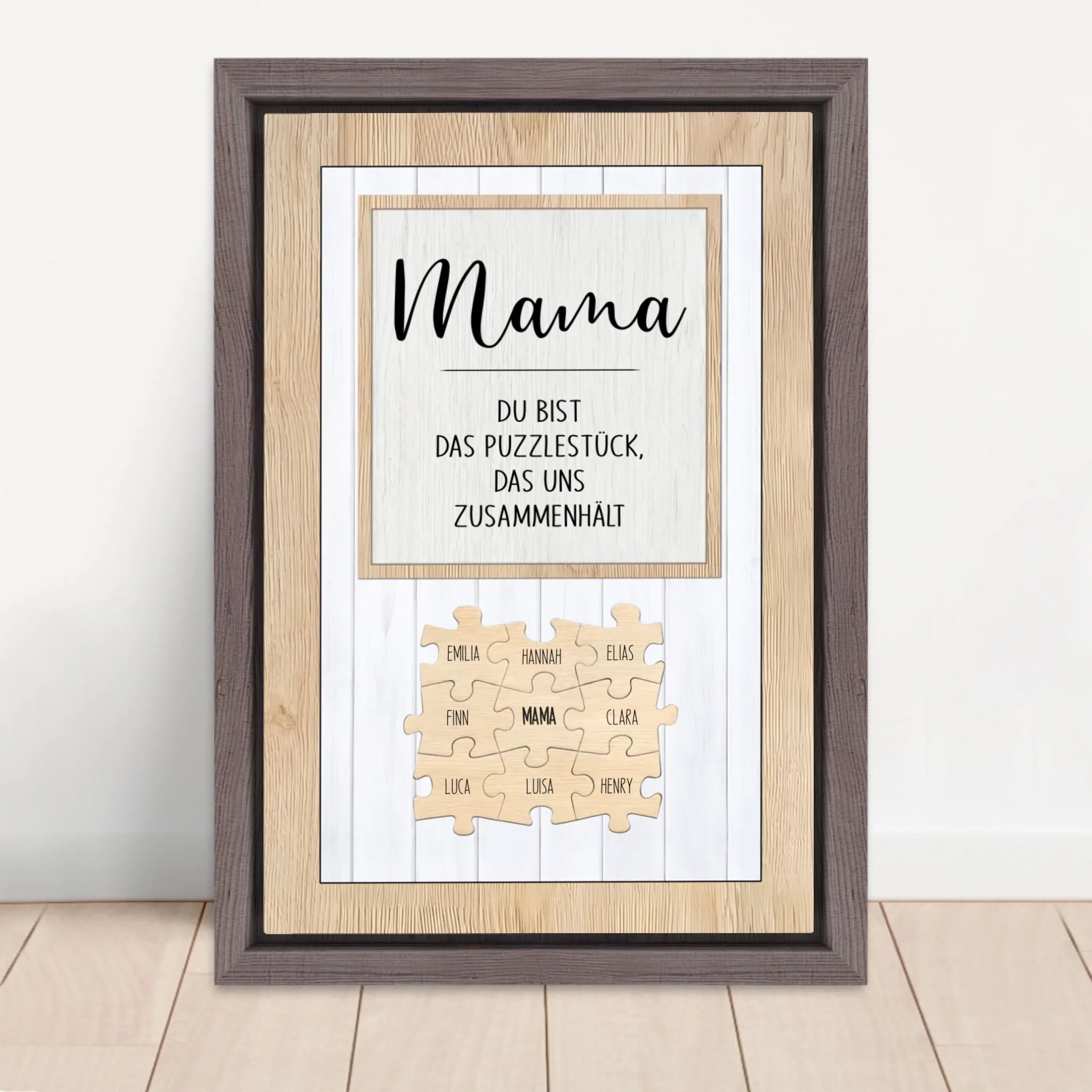 Vertical Framed  Canvas-Oak 2026