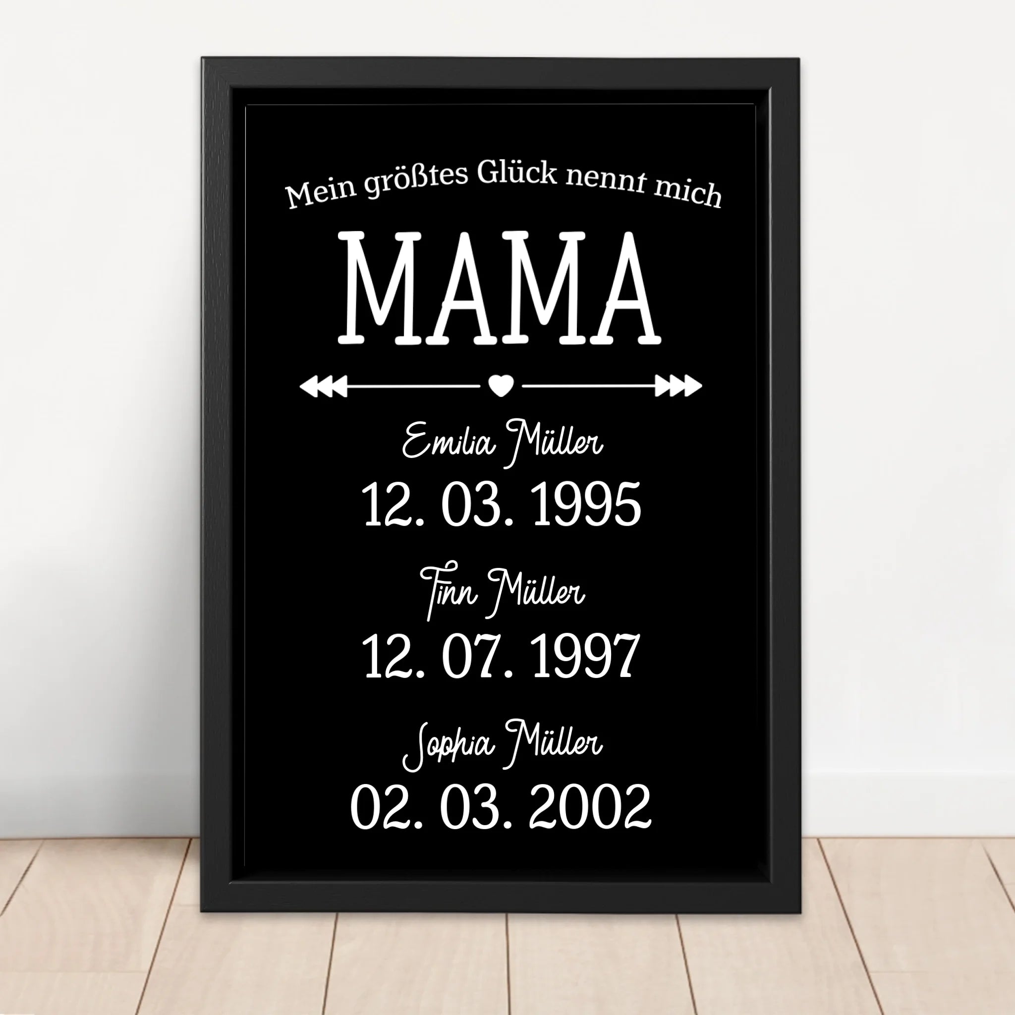 Personalisierte Leinwand – Mamas größtes Glück