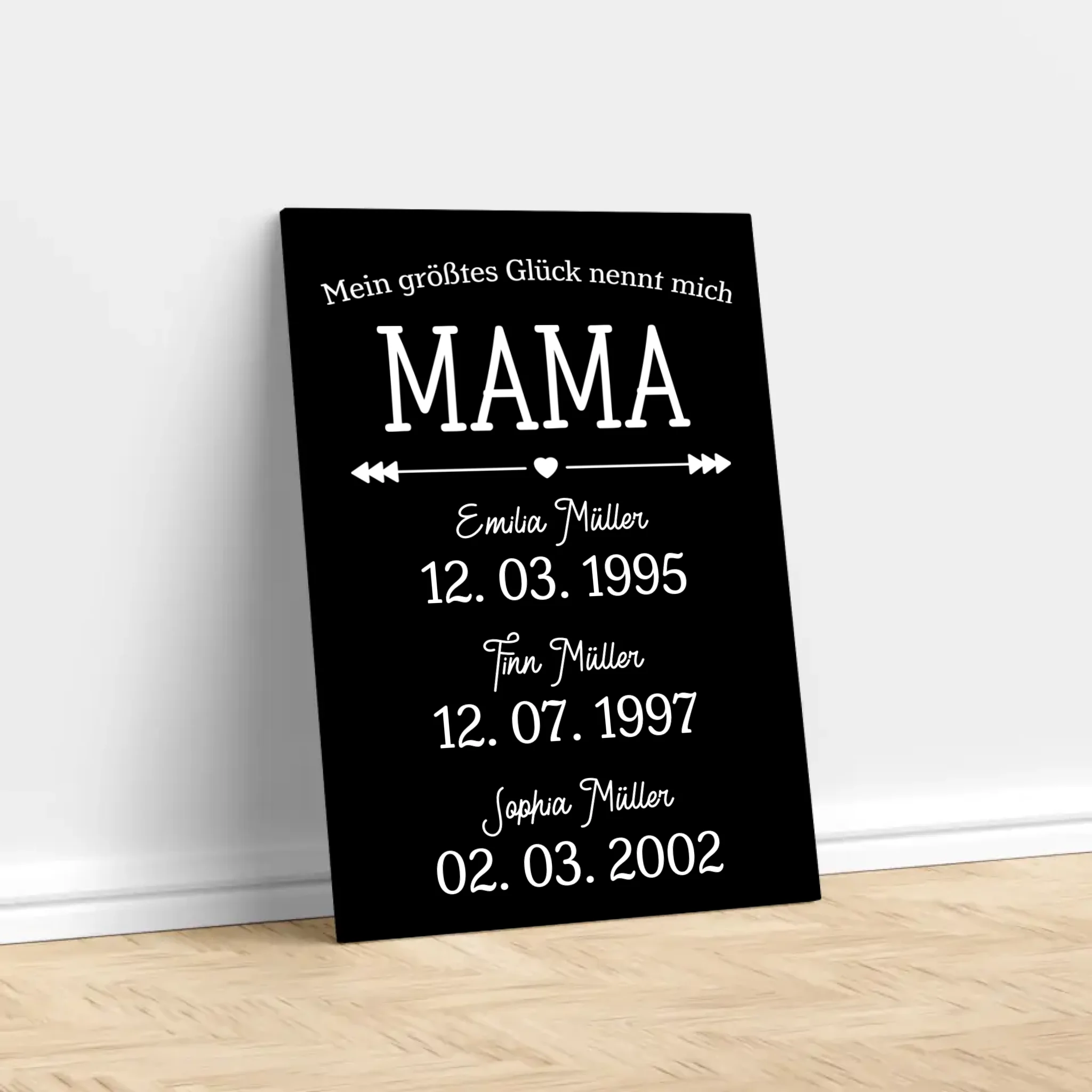 Personalisierte Leinwand – Mamas größtes Glück