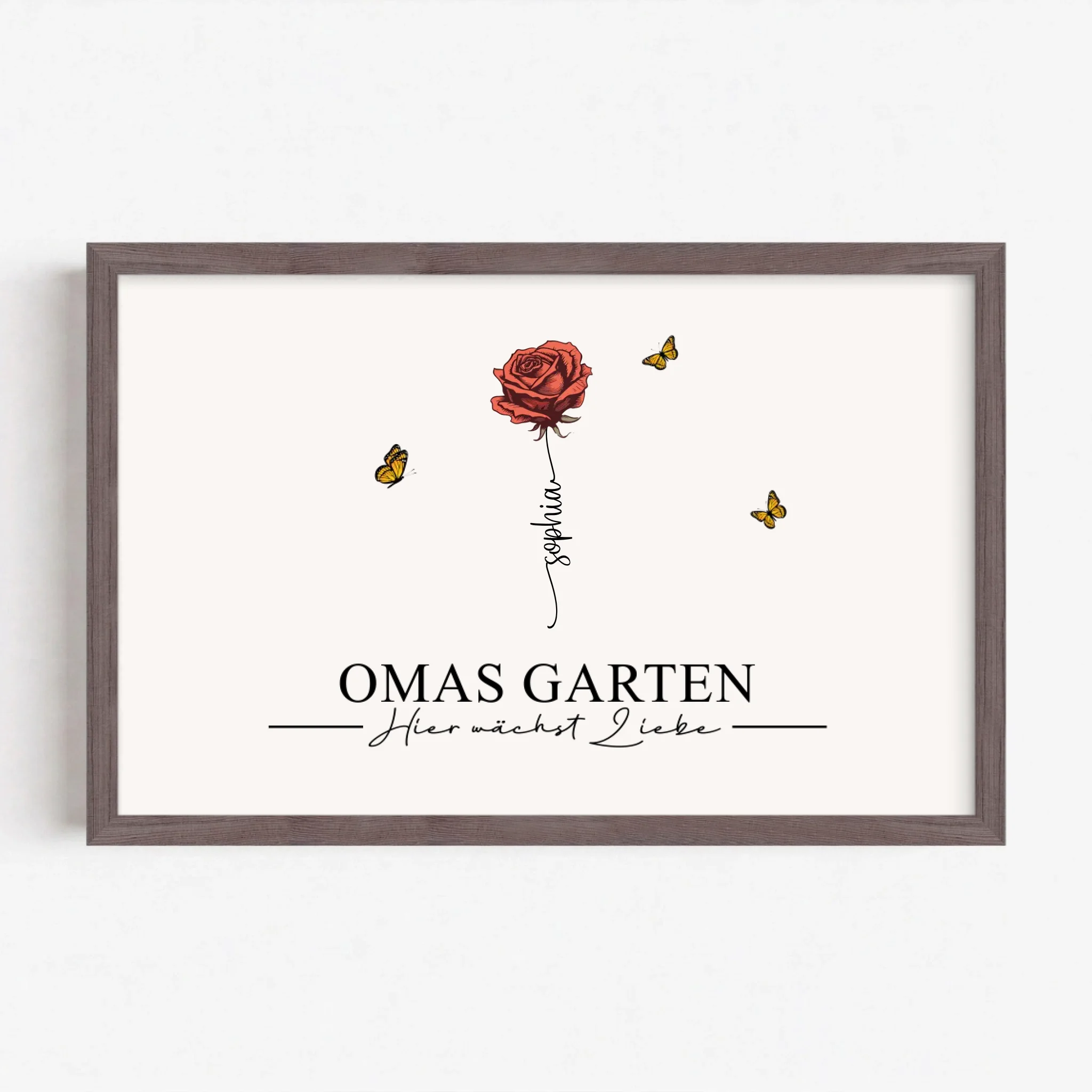 Live Mockup - Frame Poster - Wood - 30x20