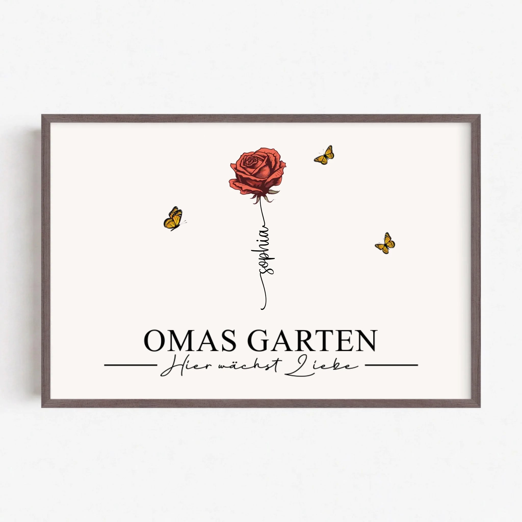 Live Mockup - Frame Poster - Wood - 90x60