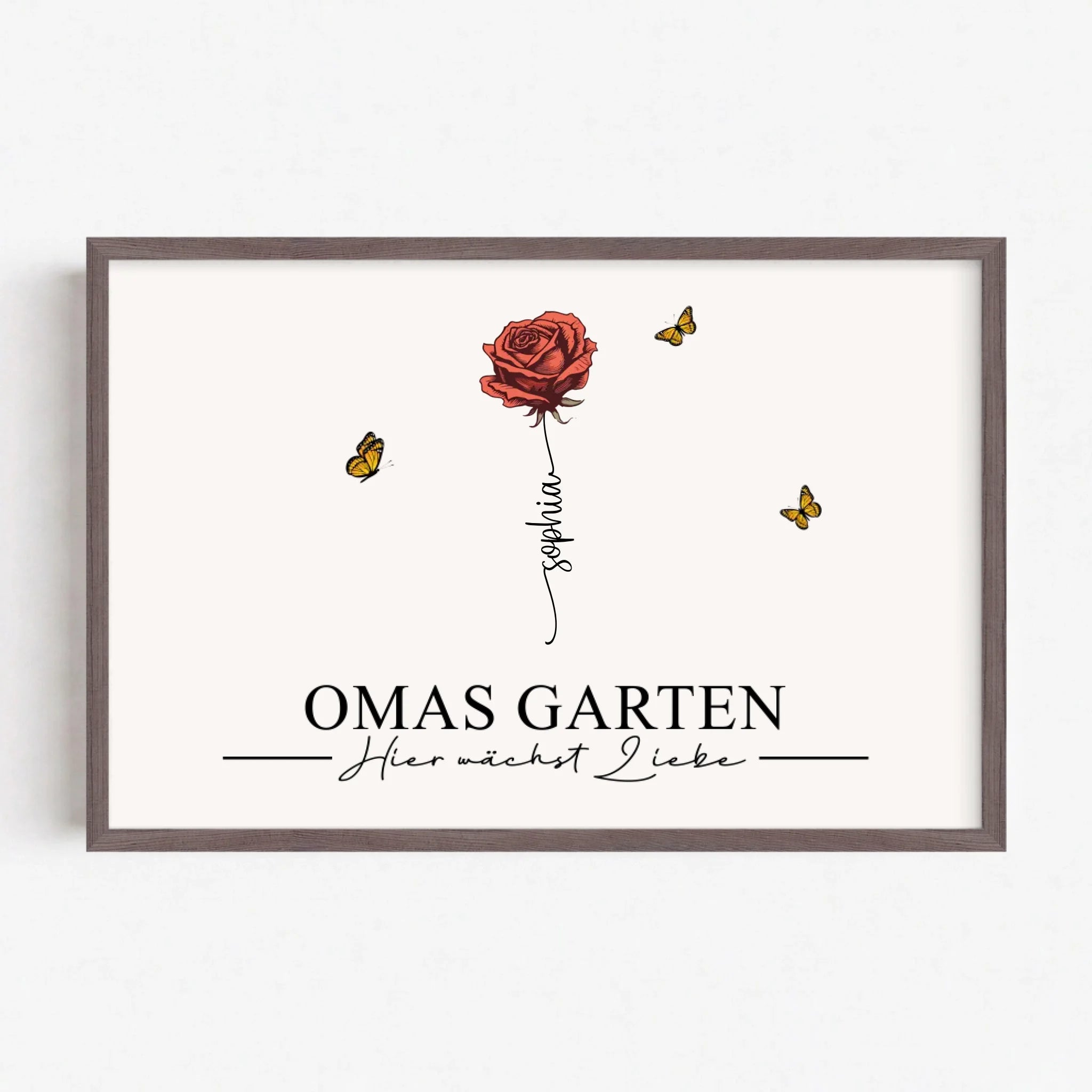 Live Mockup - Frame Poster - Wood - 75x50
