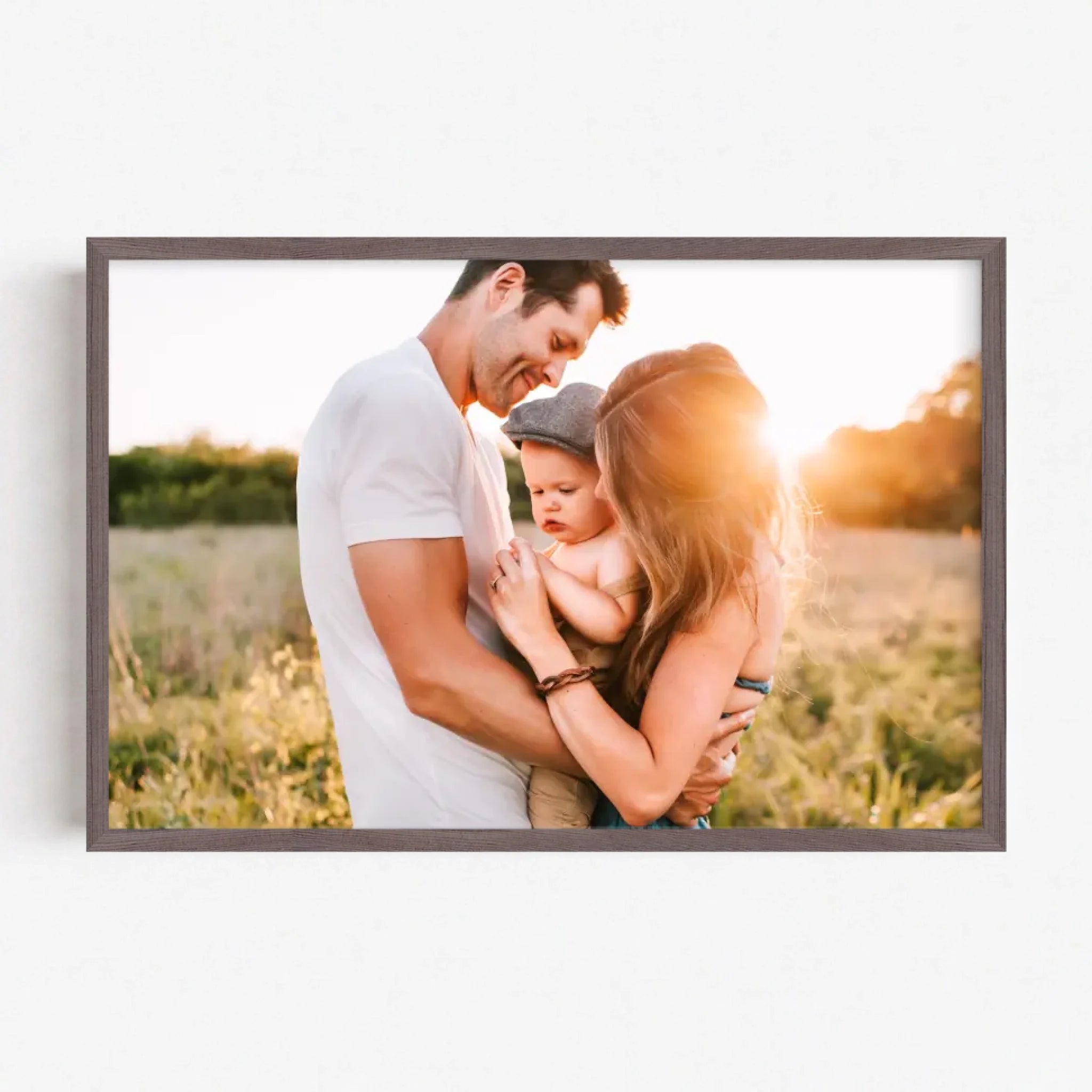 Live Mockup - Frame Poster - Wood - 75x50