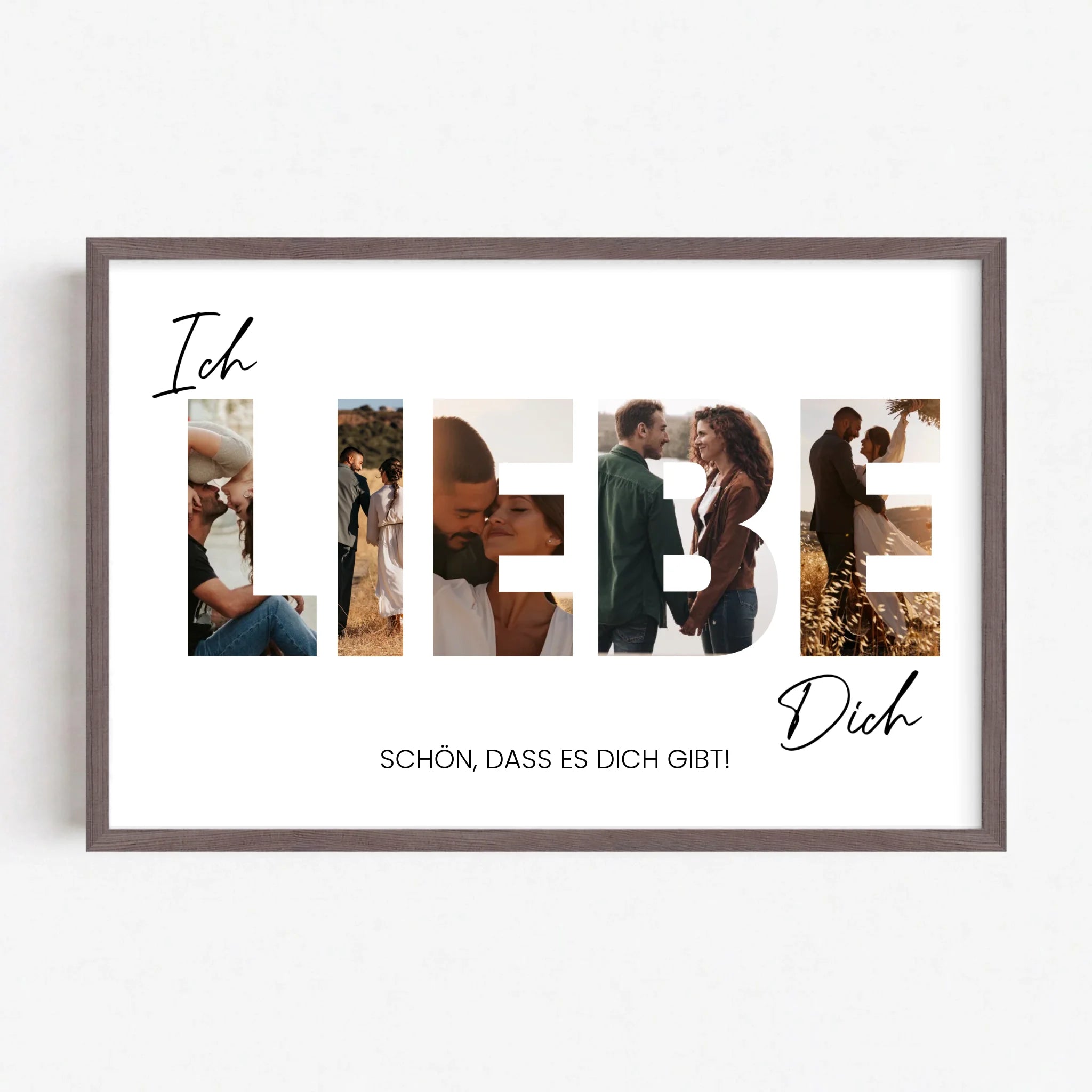Live Mockup - Frame Poster - Wood - 75x50