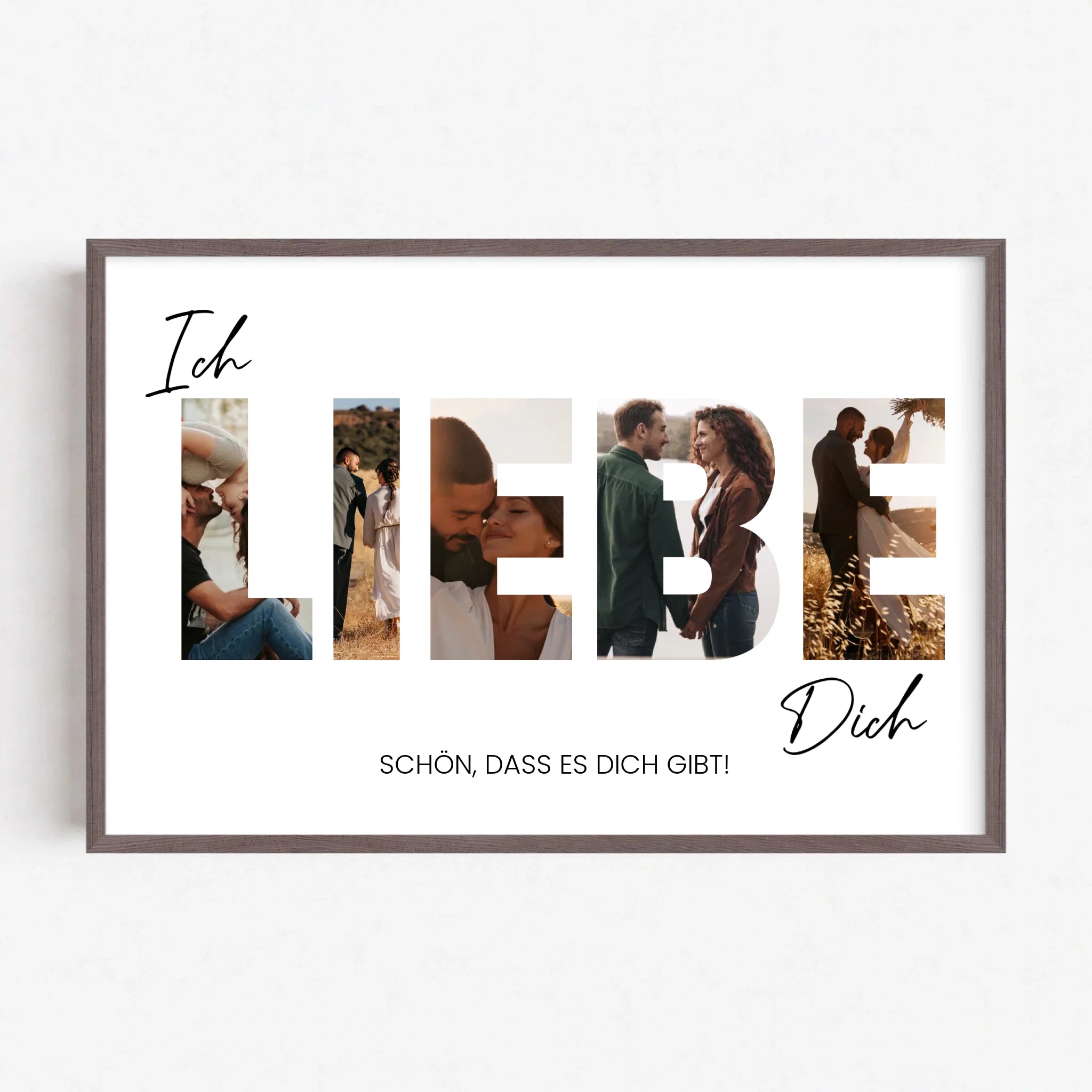 Live Mockup - Frame Poster - Wood - 90x60