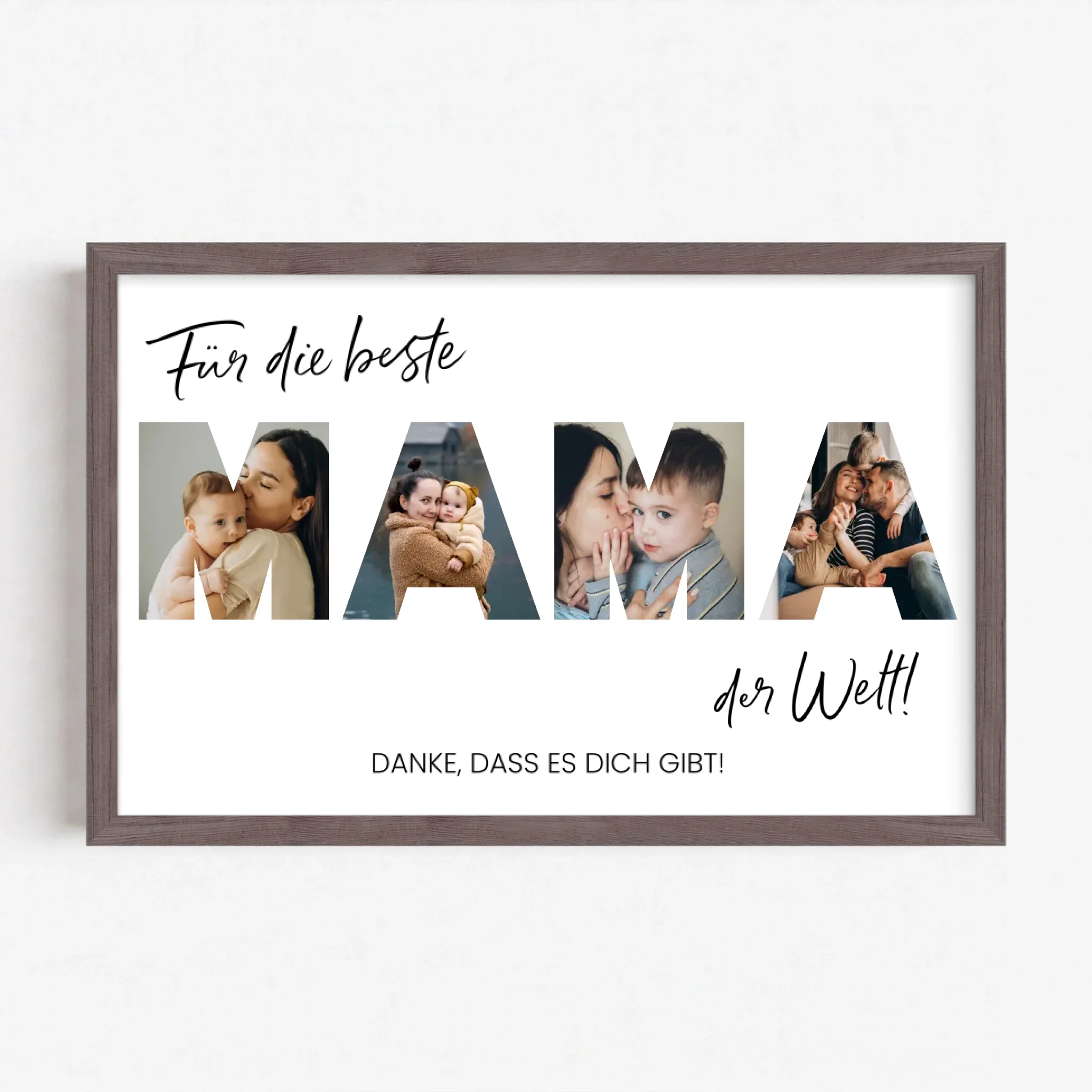 Live Mockup - Frame Poster - Wood - 30x20