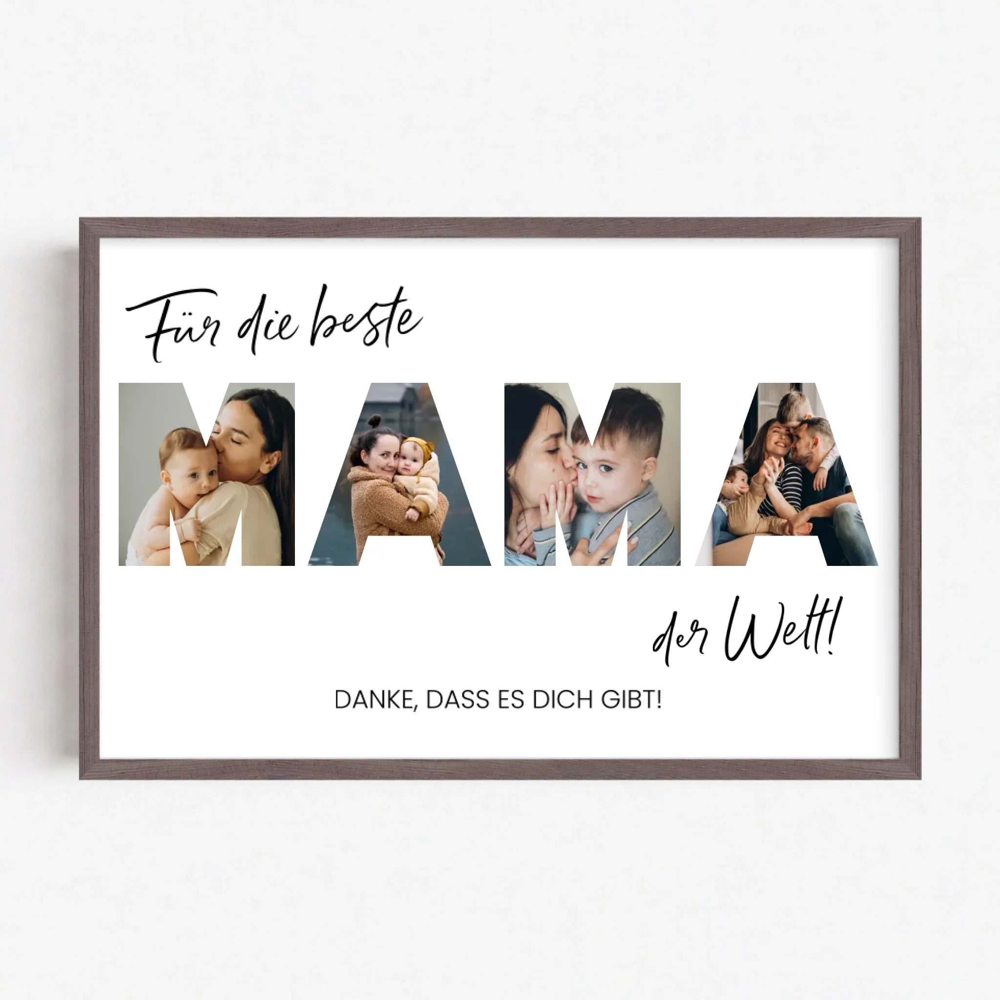 Live Mockup - Frame Poster - Wood - 75x50