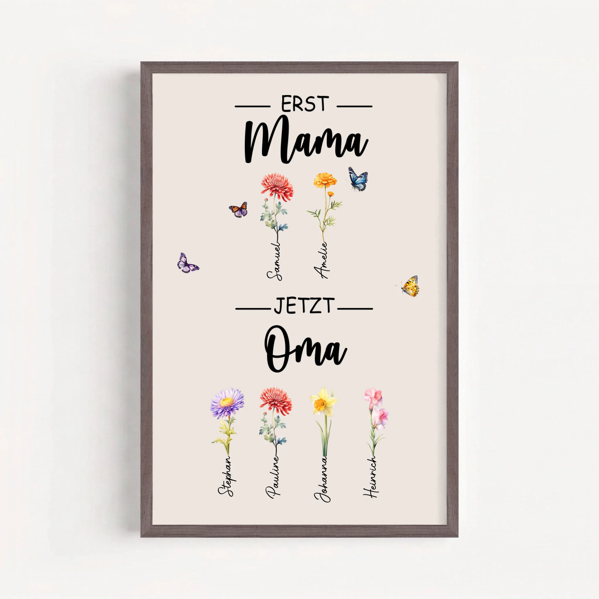 Live Mockup - Frame Poster - Wood - 50x75