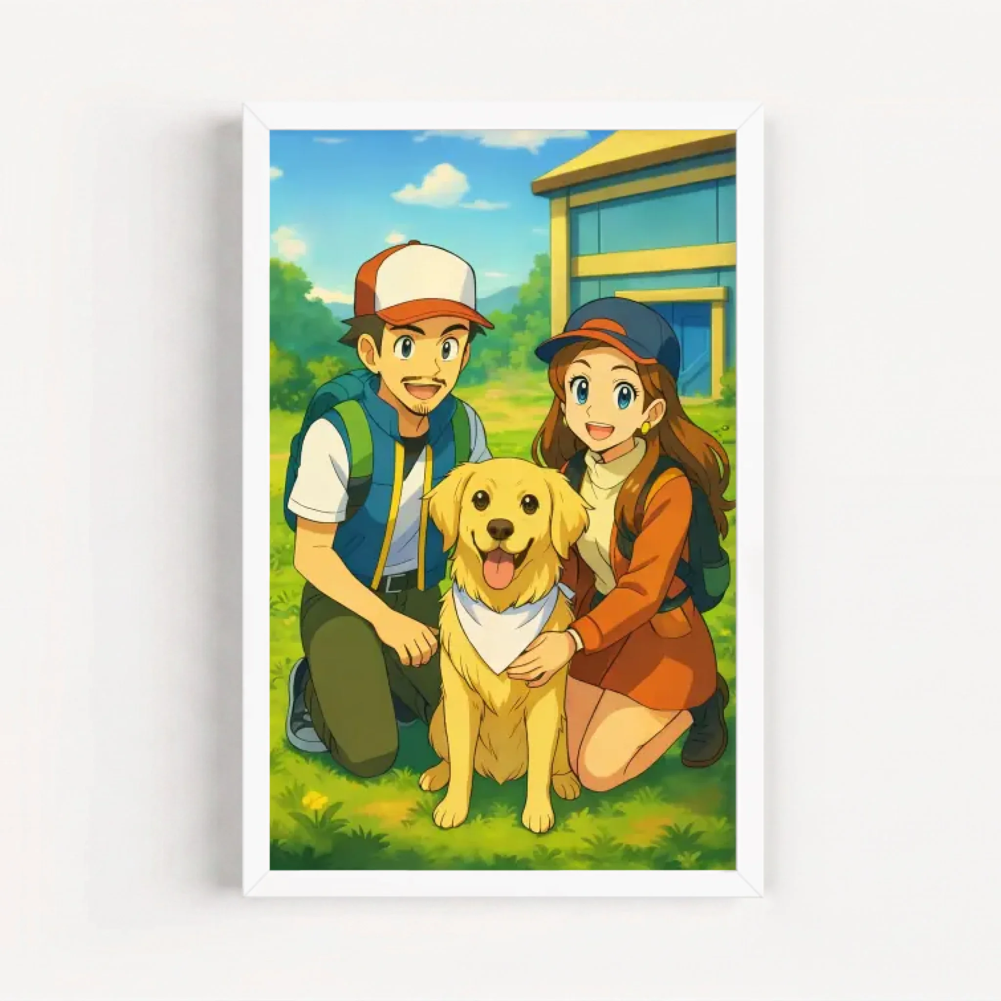 Live Mockup - Frame Poster - White - 20x30