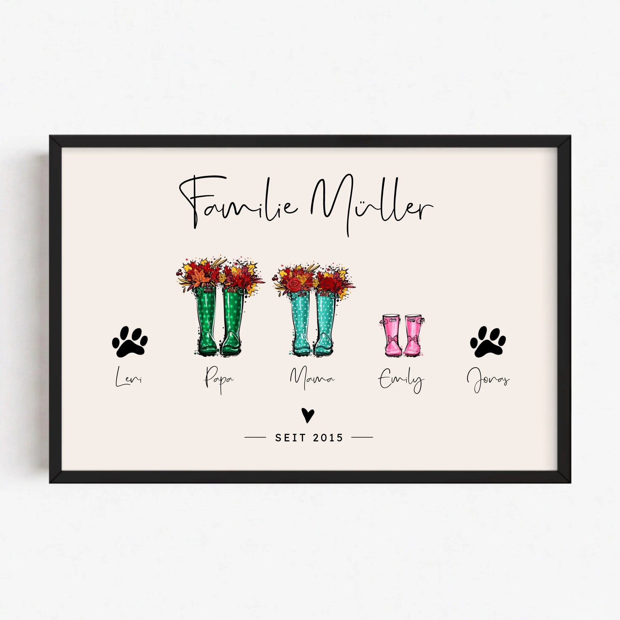 Live Mockup - Frame Poster - Black - 75x50