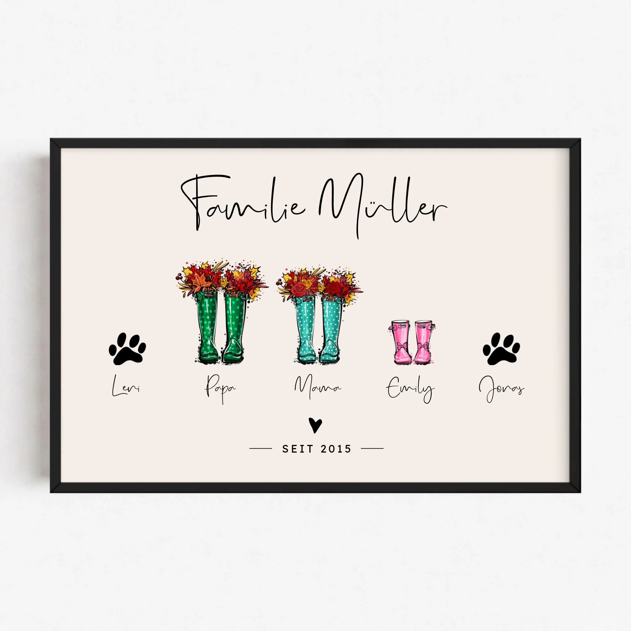 Live Mockup - Frame Poster - Black - 90x60