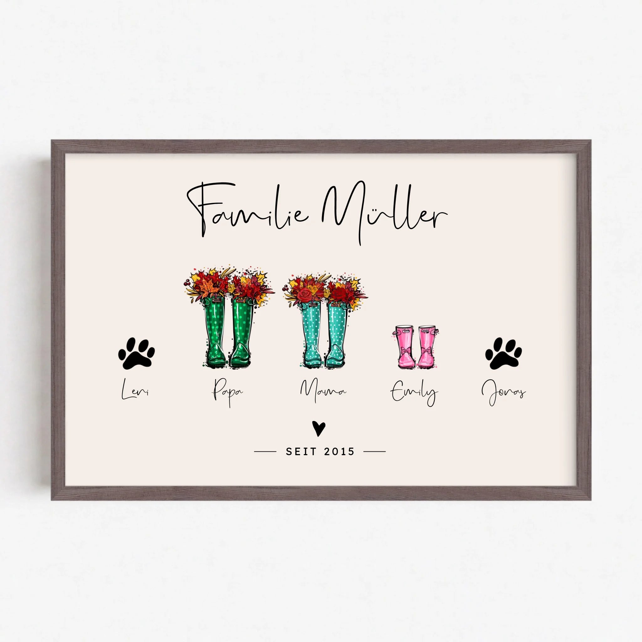 Live Mockup - Frame Poster - Wood - 60x40