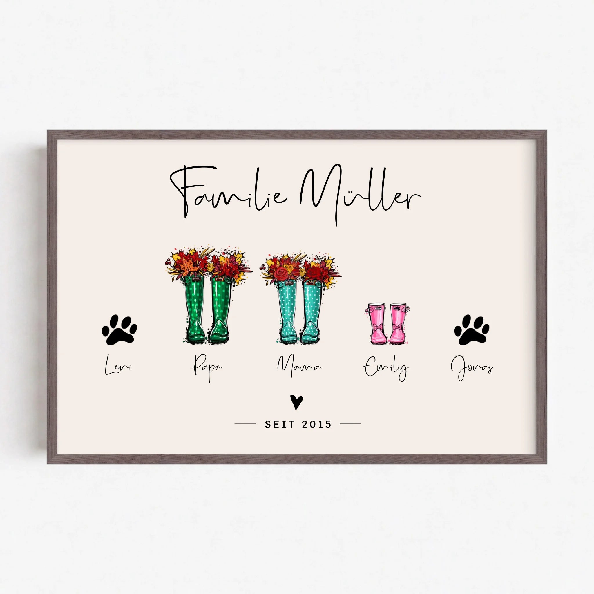 Live Mockup - Frame Poster - Wood - 90x60
