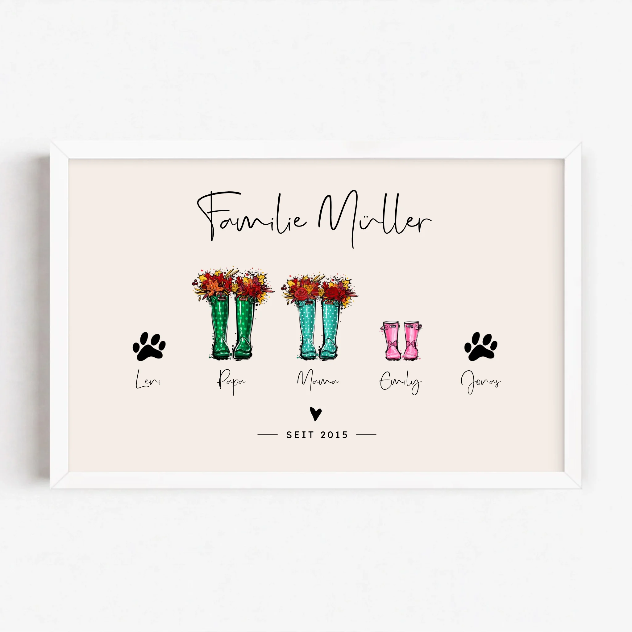 Live Mockup - Frame Poster - White - 30x20