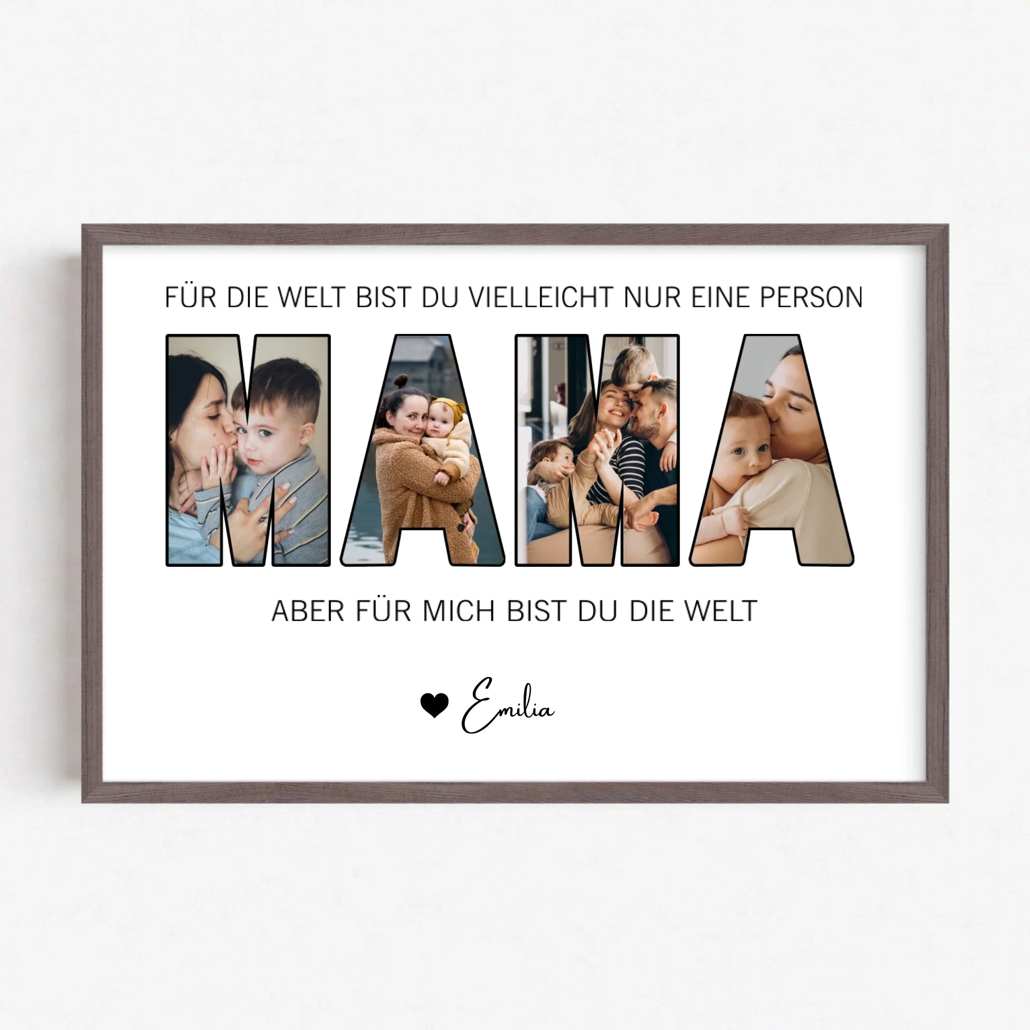 Live Mockup - Frame Poster - Wood - 75x50