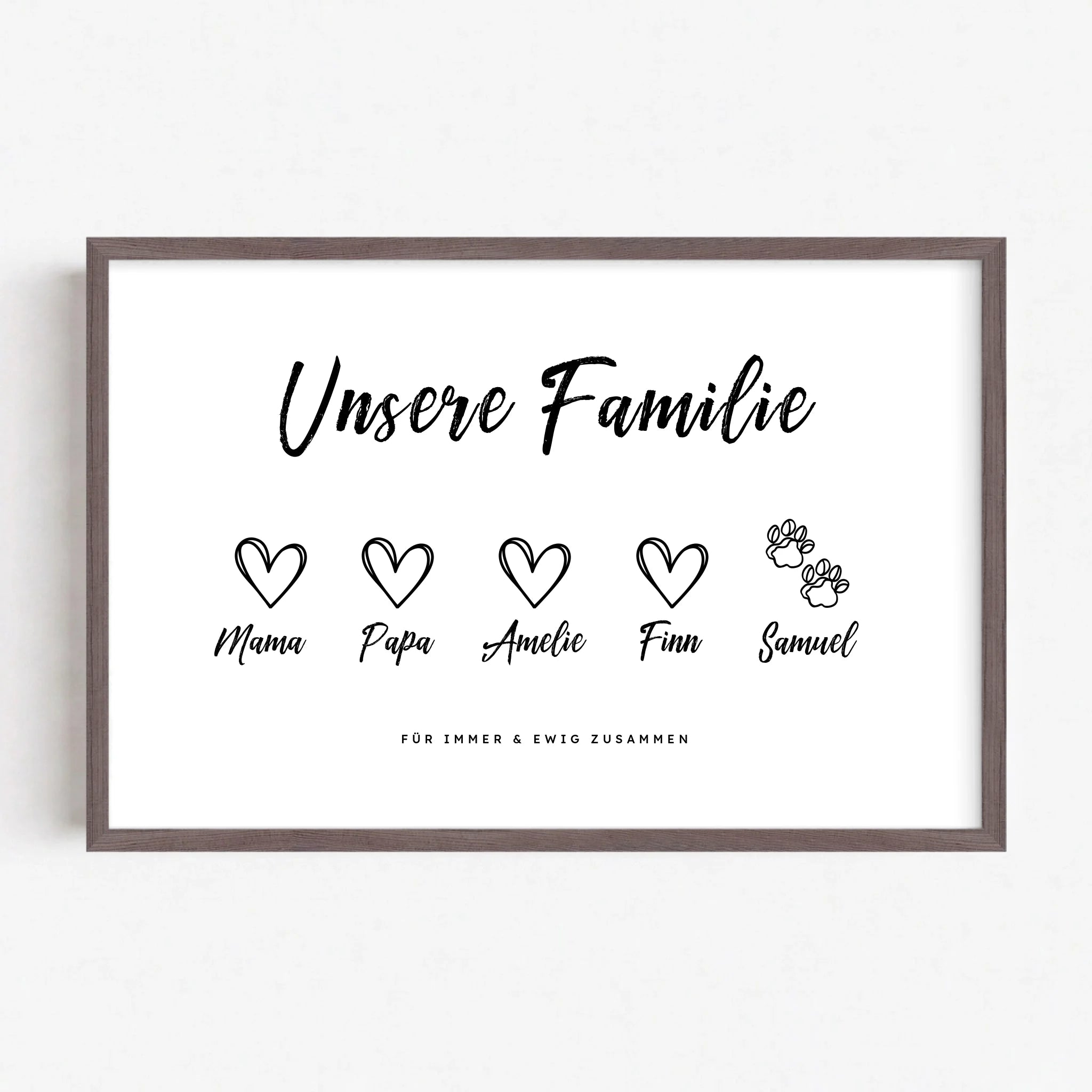 Live Mockup - Frame Poster - Wood - 75x50