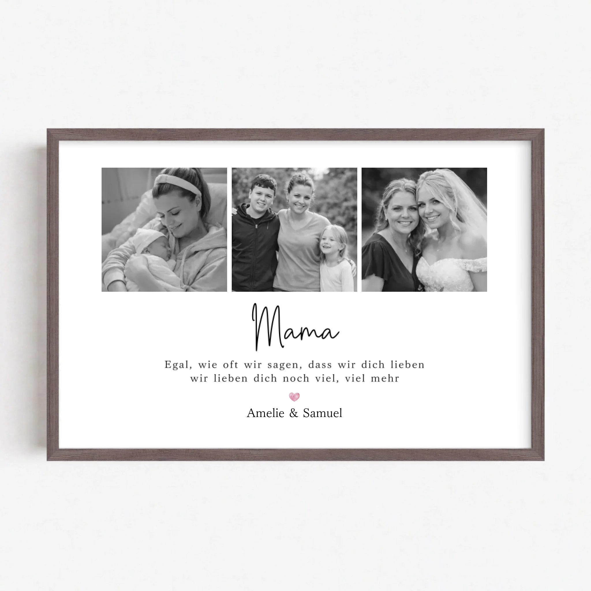 Live Mockup - Frame Poster - Wood - 75x50