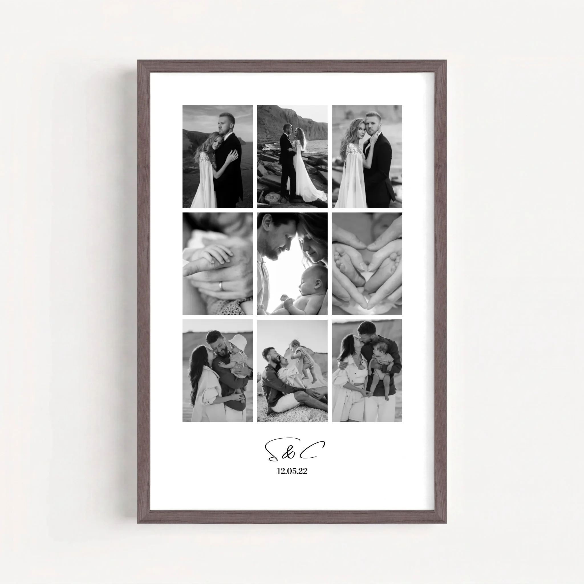Live Mockup - Frame Poster - Wood - 40x60