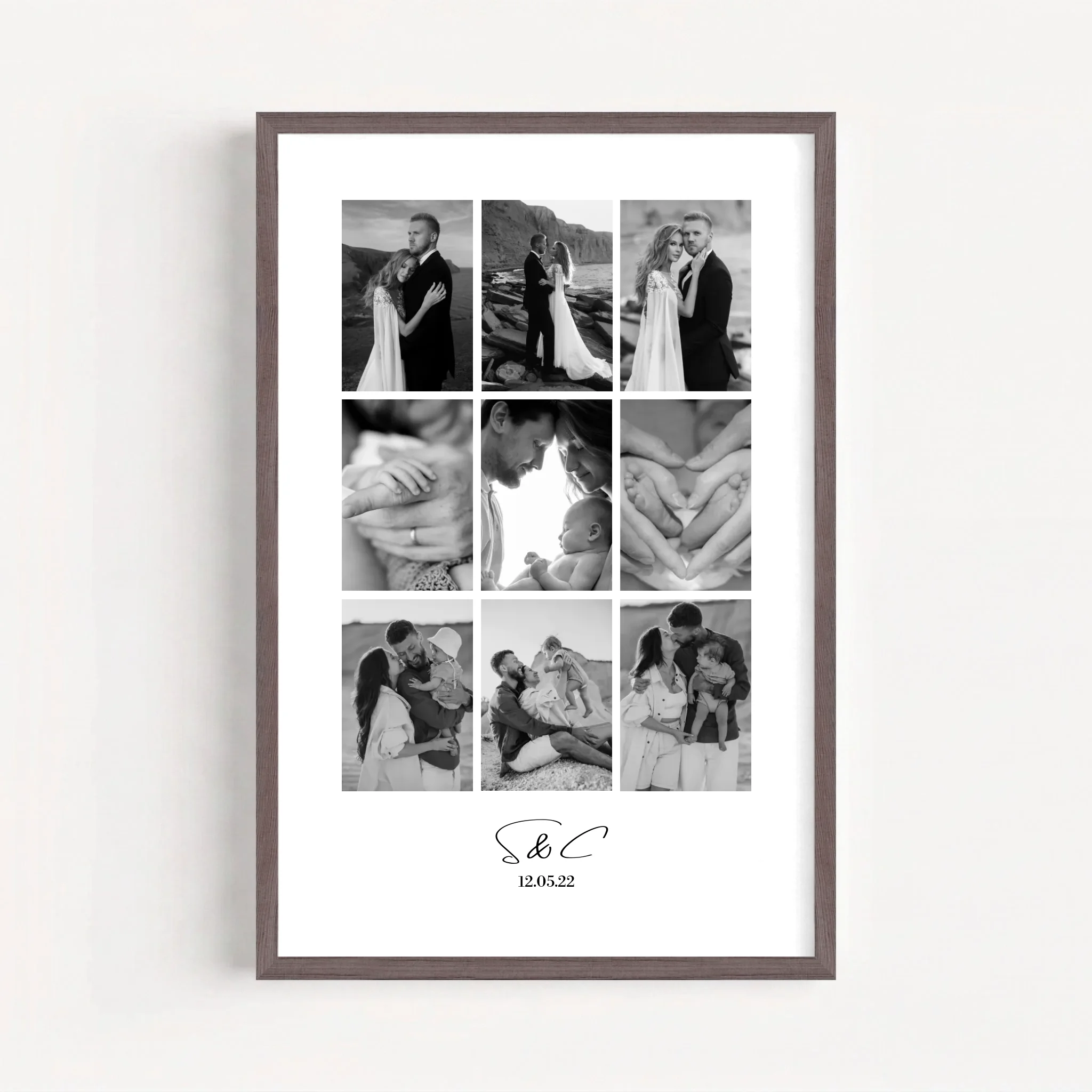 Live Mockup - Frame Poster - Wood - 50x75