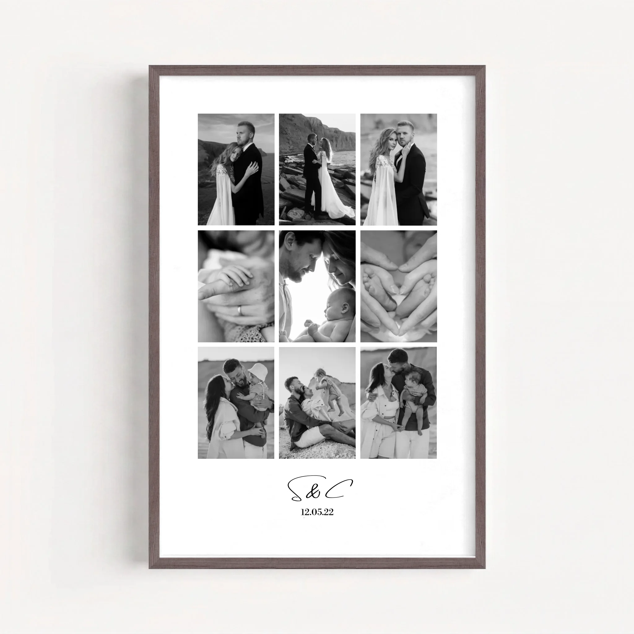 Live Mockup - Frame Poster - Wood - 60x90