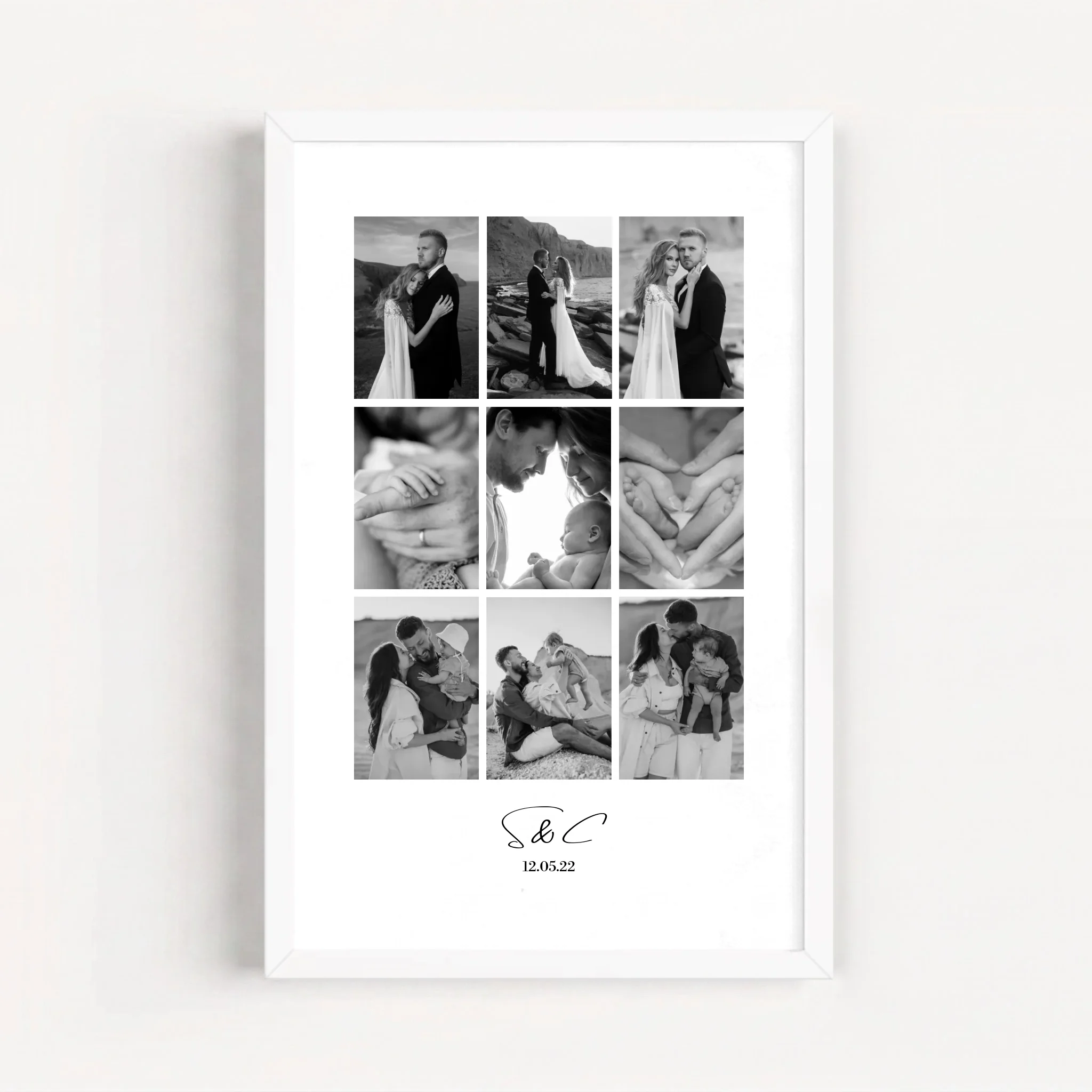 Live Mockup - Frame Poster - White - 20x30