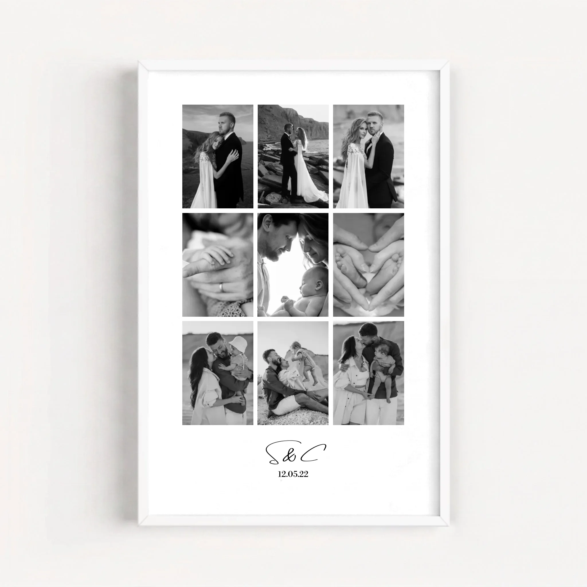 Live Mockup - Frame Poster - White - 60x90