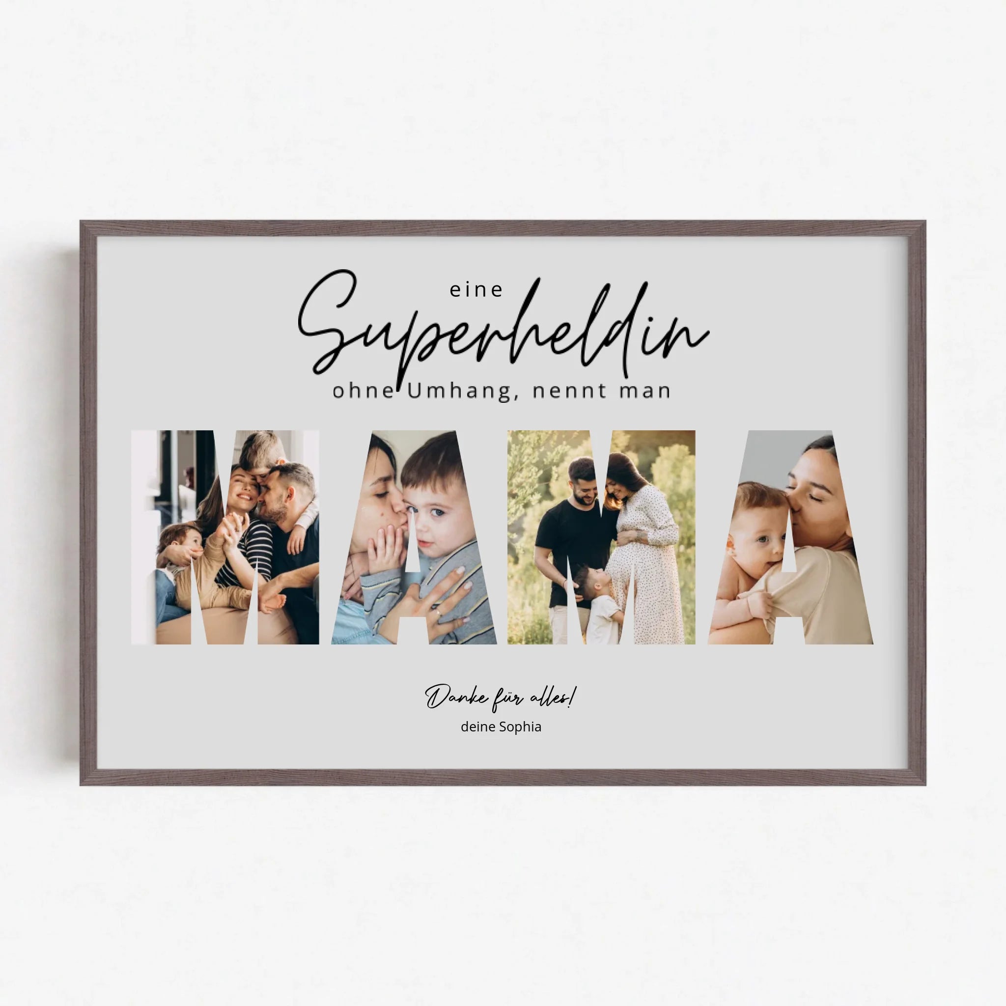 Live Mockup - Frame Poster - Wood - 90x60