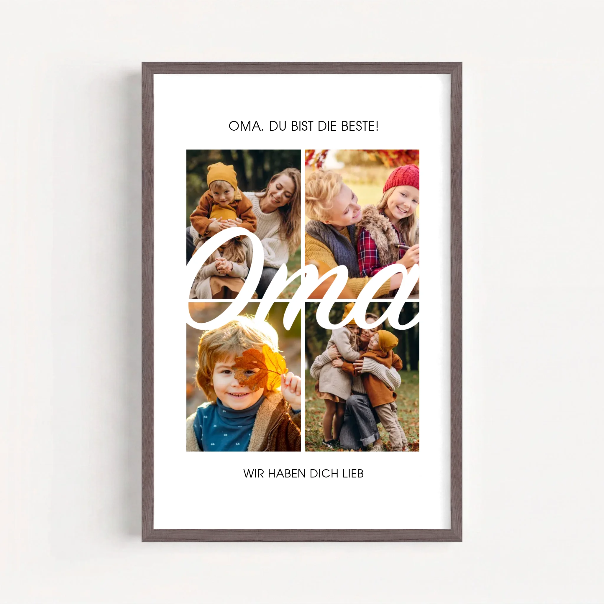 Live Mockup - Frame Poster - Wood - 50x75
