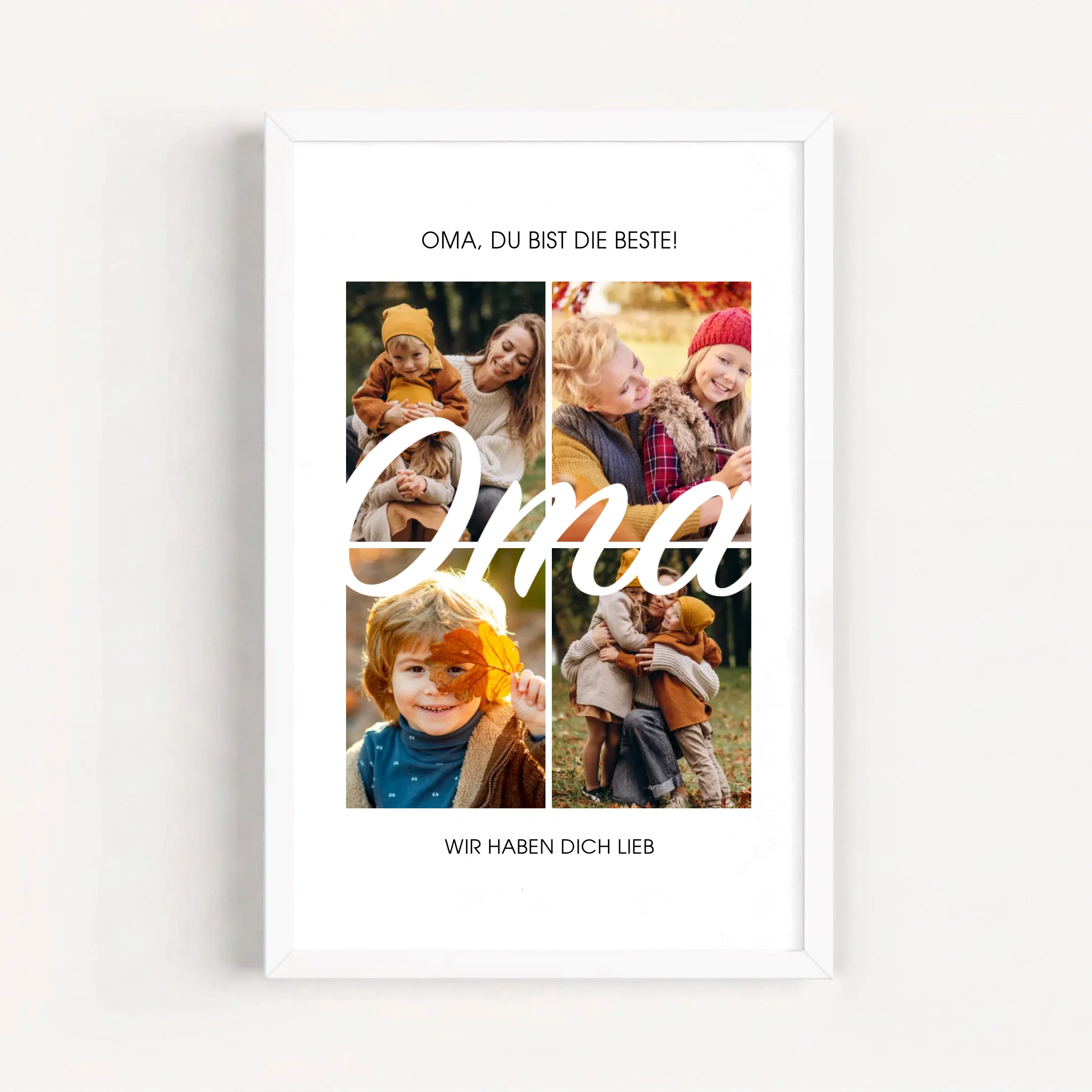 Live Mockup - Frame Poster - White - 20x30